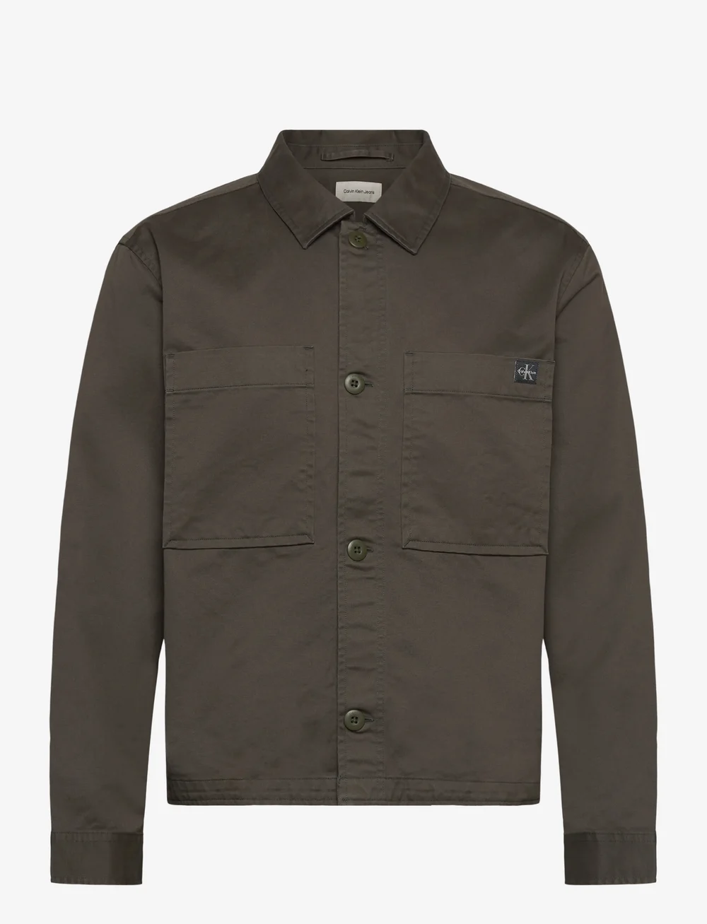 Calvin Klein Jeans - LS COTTON OVERSHIRT - overshirts - beluga - 1