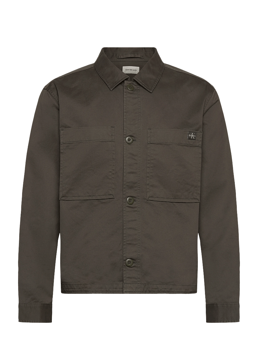 Calvin Klein Jeans - LS COTTON OVERSHIRT - Überhemden - beluga - 1