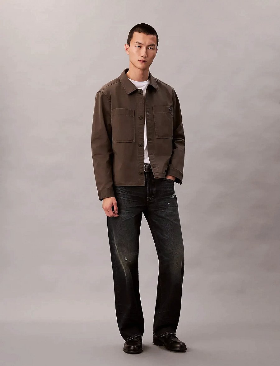 Calvin Klein Jeans - LS COTTON OVERSHIRT - Überhemden - beluga - 3