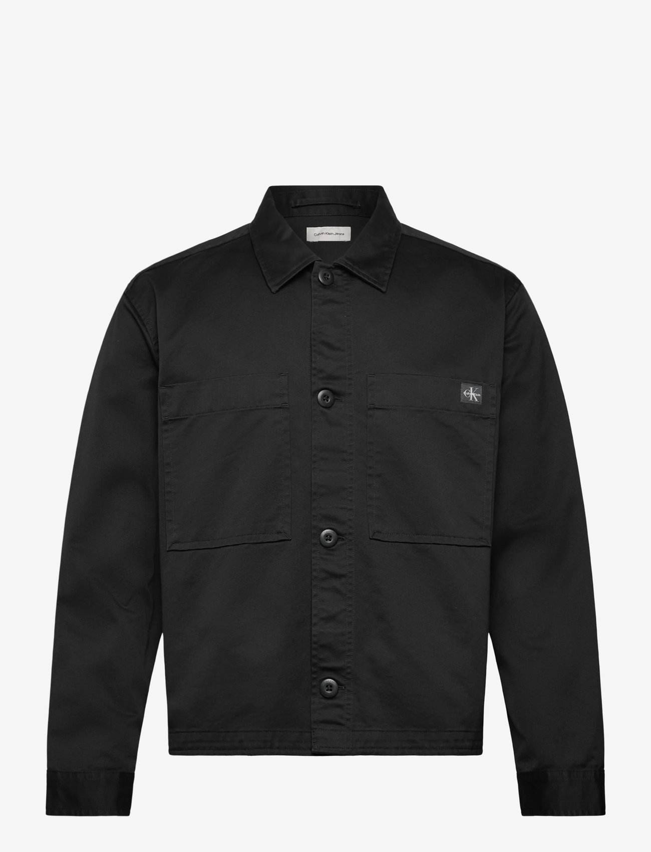 Calvin Klein Jeans - LS COTTON OVERSHIRT - overshirts - black - 0