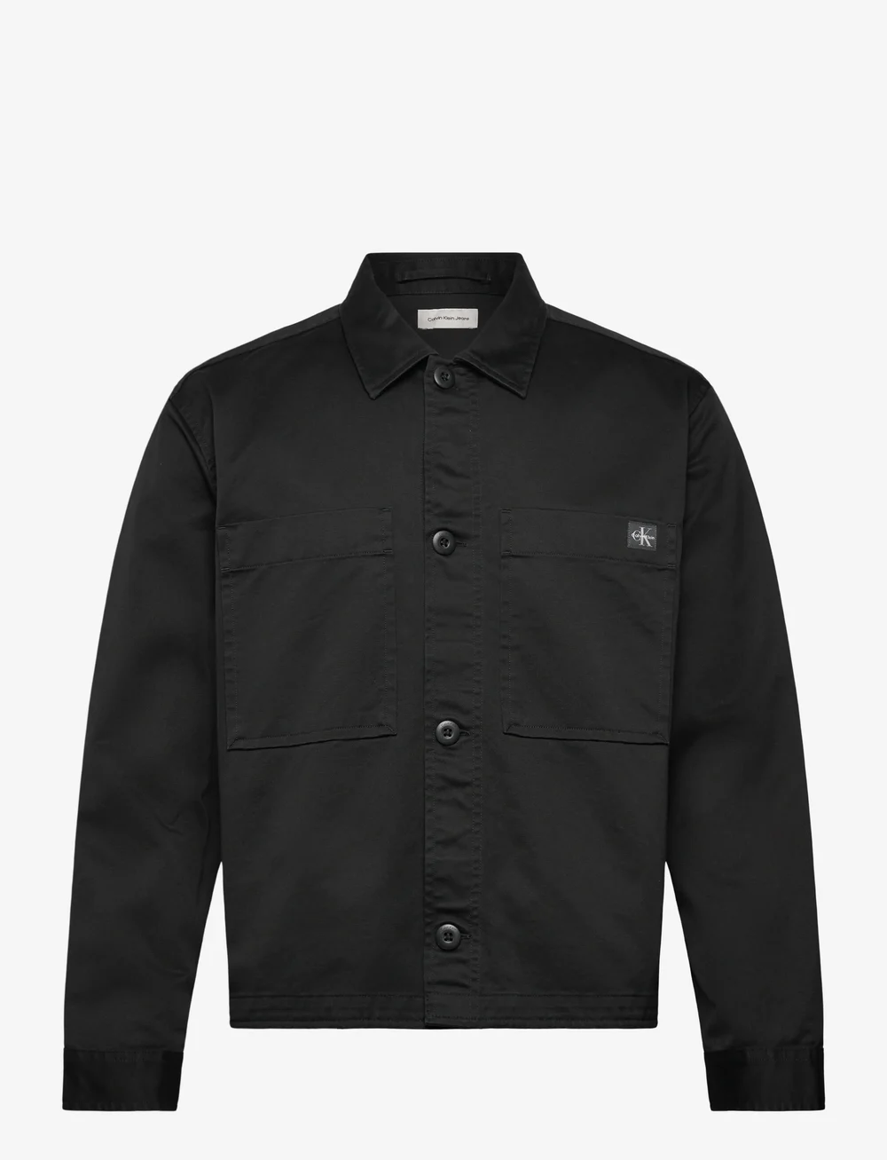 Calvin Klein Jeans - LS COTTON OVERSHIRT - overshirts - black - 0