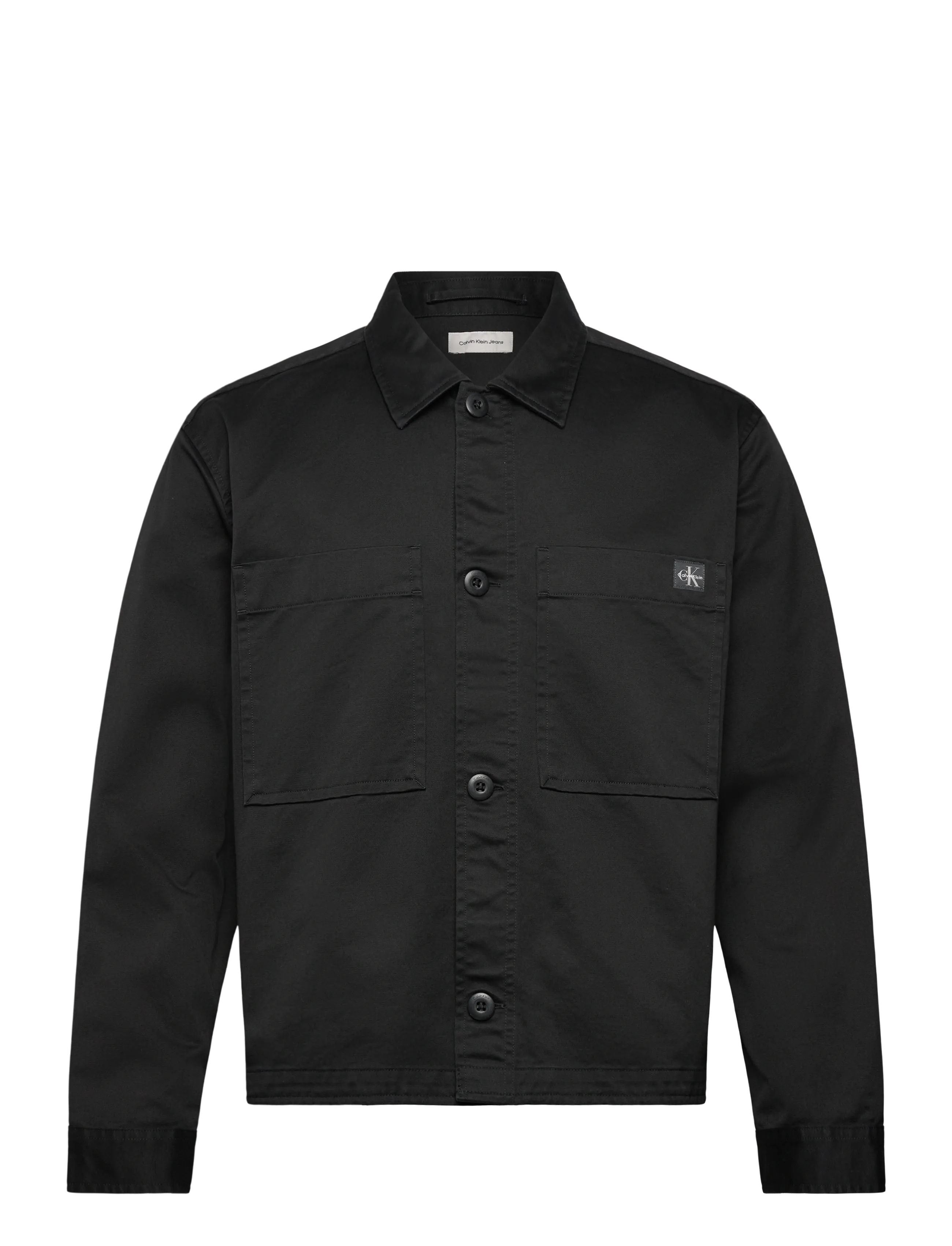 Calvin Klein Jeans LS COTTON OVERSHIRT - Overshirts - BLACK / black