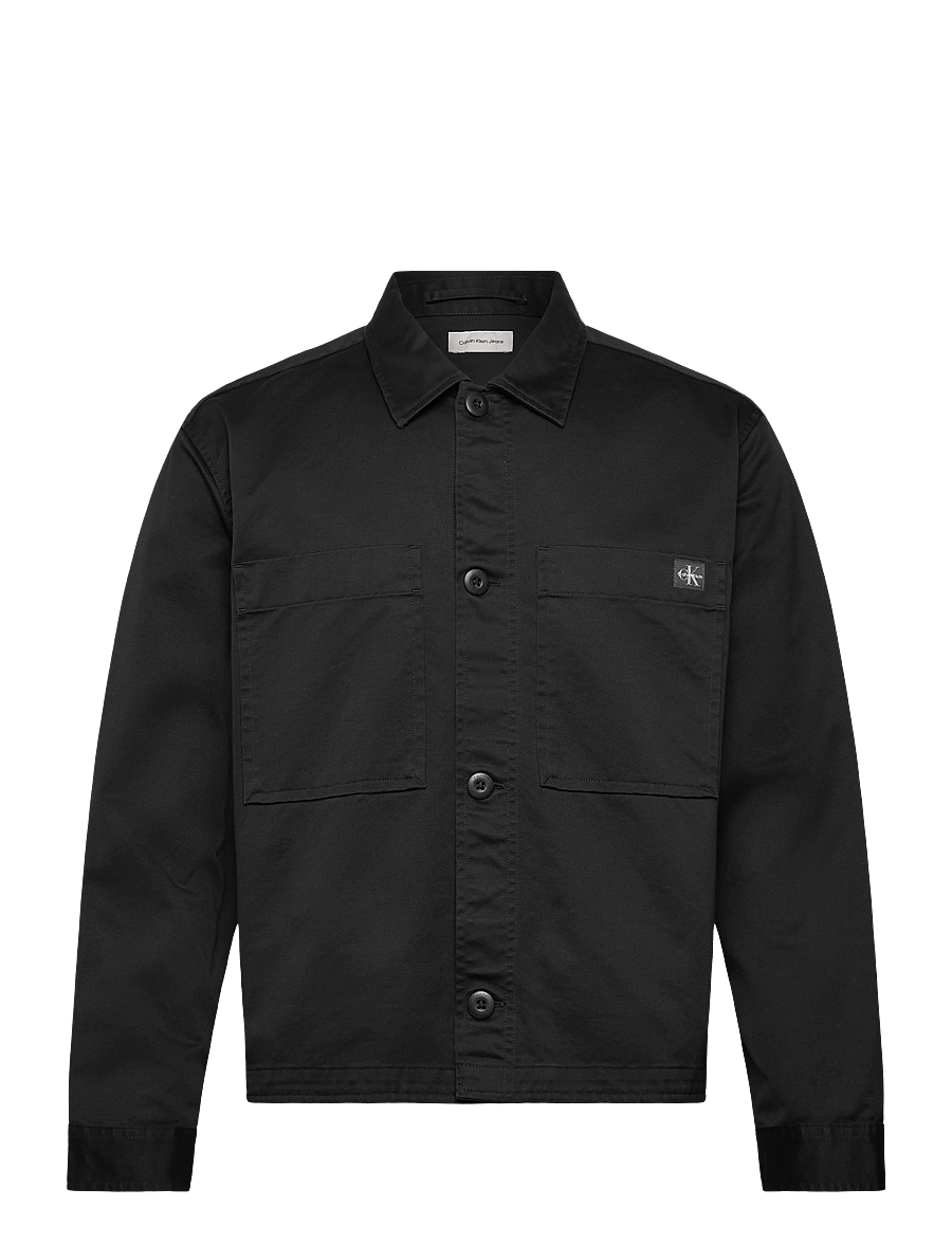 Calvin Klein Jeans - LS COTTON OVERSHIRT - Überhemden - black - 1