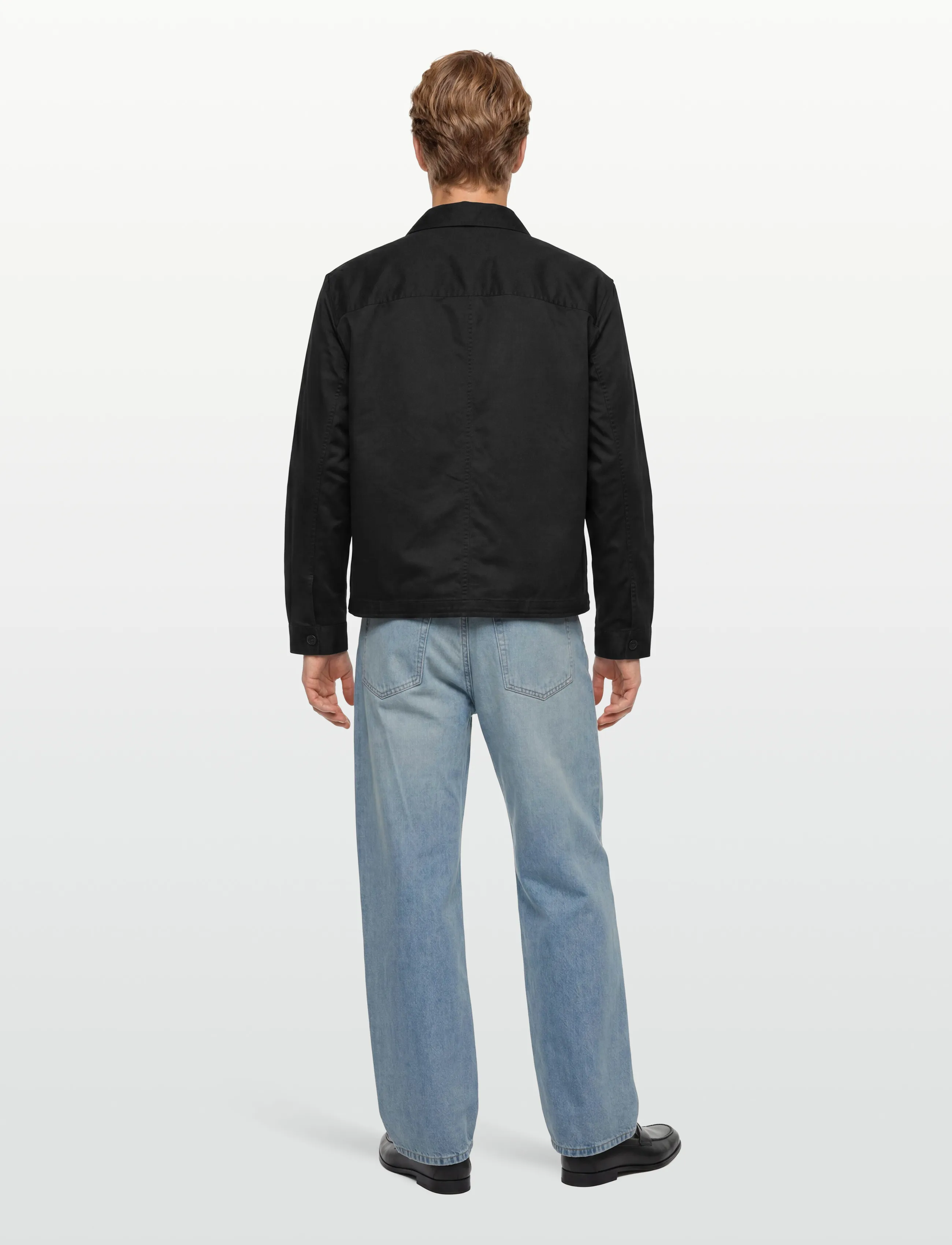 Calvin Klein Jeans - LS COTTON OVERSHIRT - mænd - black - 4