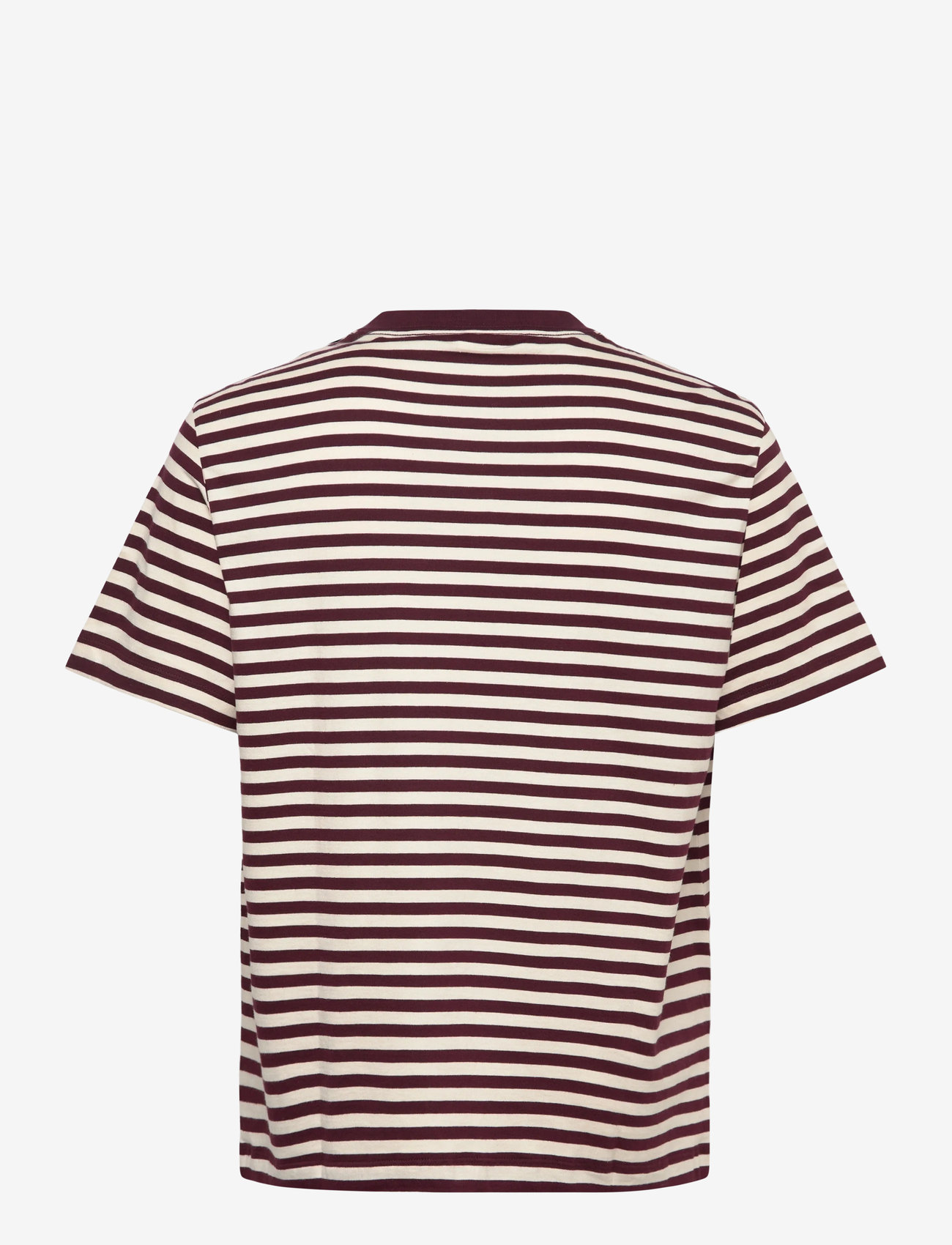 Calvin Klein Jeans - SS 20S STRIPE JERSEY MONOLOGO CN - kortärmade t-shirts - moroccan brown - 1