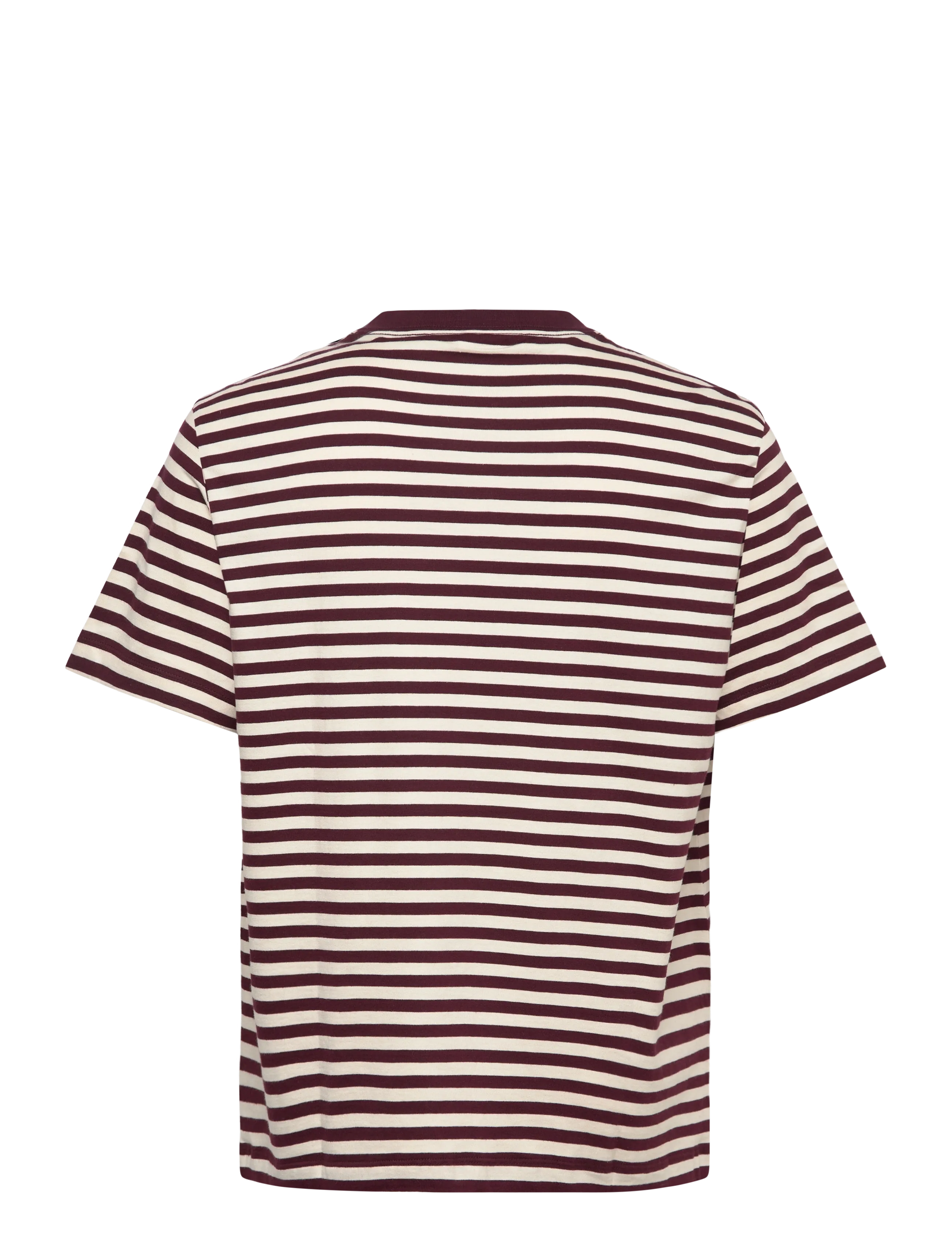 Calvin Klein Jeans - SS 20S STRIPE JERSEY MONOLOGO CN - kortærmede t-shirts - moroccan brown - 1