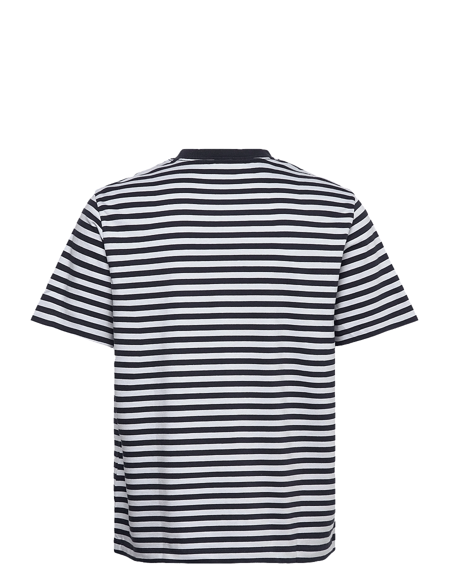 Calvin Klein Jeans - SS 20S STRIPE JERSEY MONOLOGO CN - kortärmade t-shirts - xenon blue - 1