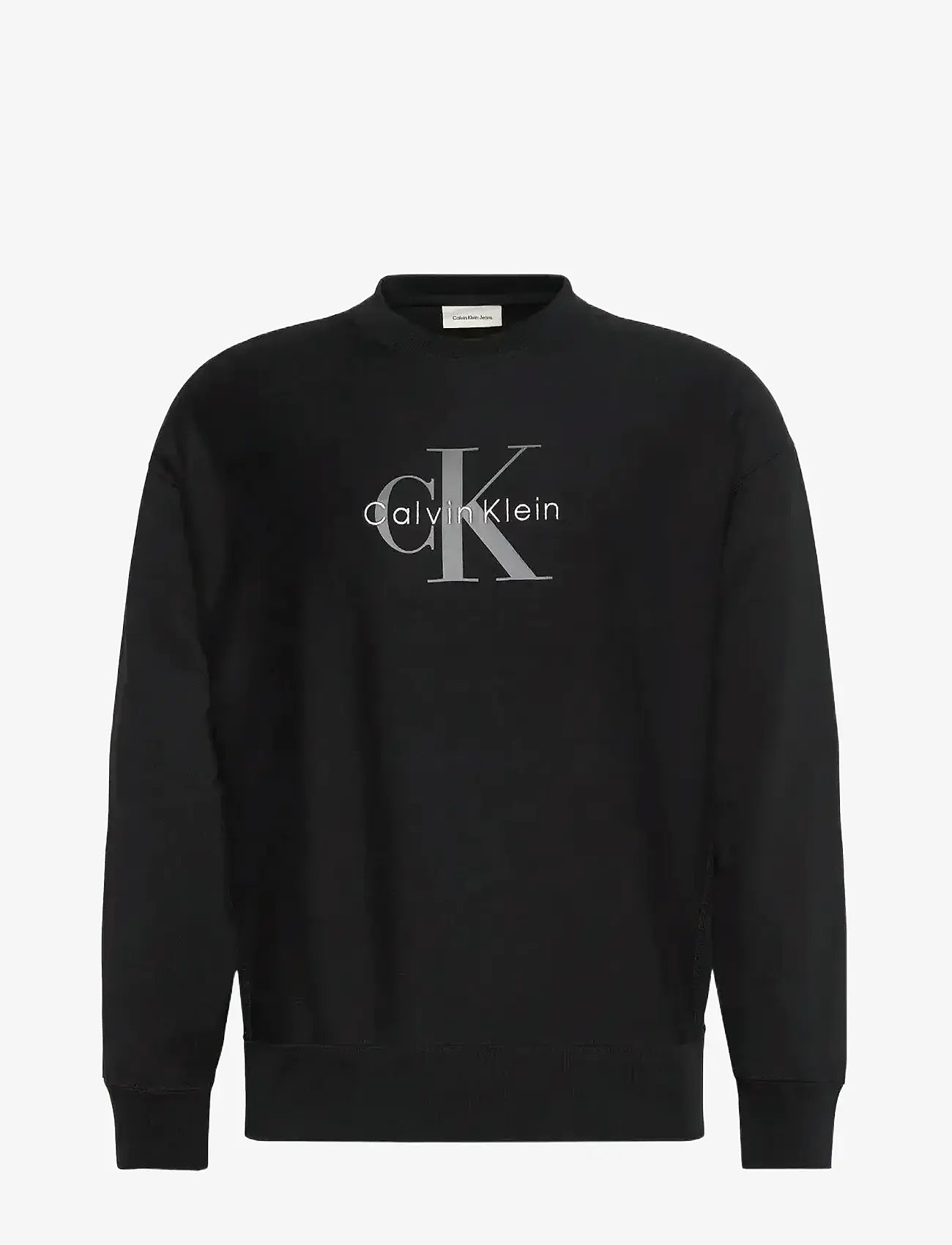 Calvin Klein Jeans - LS PREMIUM TERRY MONOLOGO CN SWT - sweatshirts - black - 1