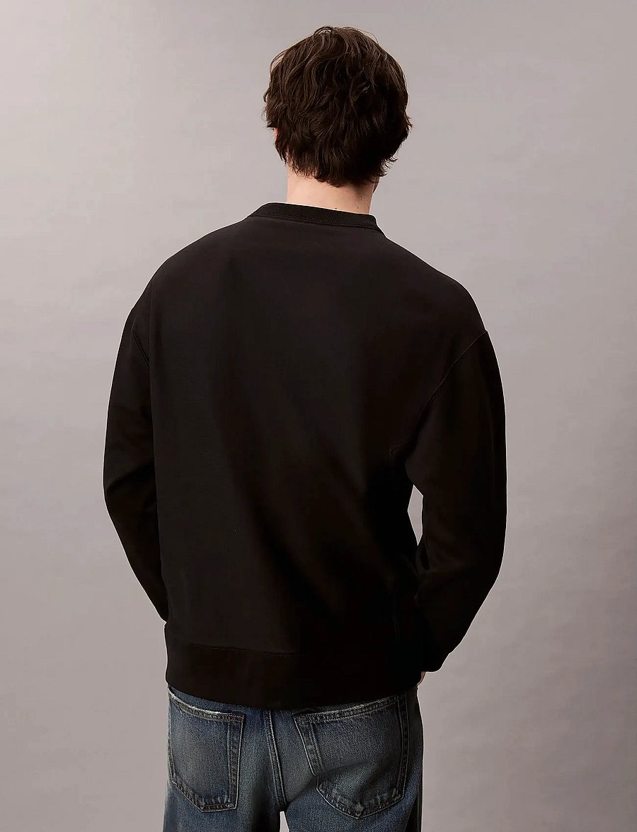 Calvin Klein Jeans - LS PREMIUM TERRY MONOLOGO CN SWT - shop by style - black - 2
