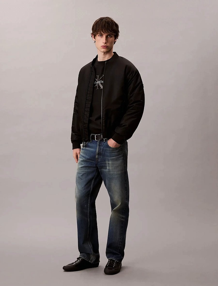 Calvin Klein Jeans - LS PREMIUM TERRY MONOLOGO CN SWT - shop by style - black - 3