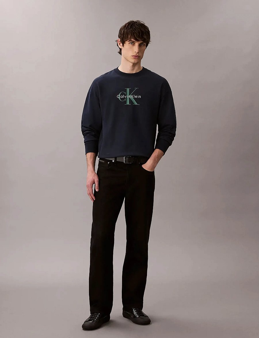 Calvin Klein Jeans - LS PREMIUM TERRY MONOLOGO CN SWT - sweatshirts - dark sapphire - 3