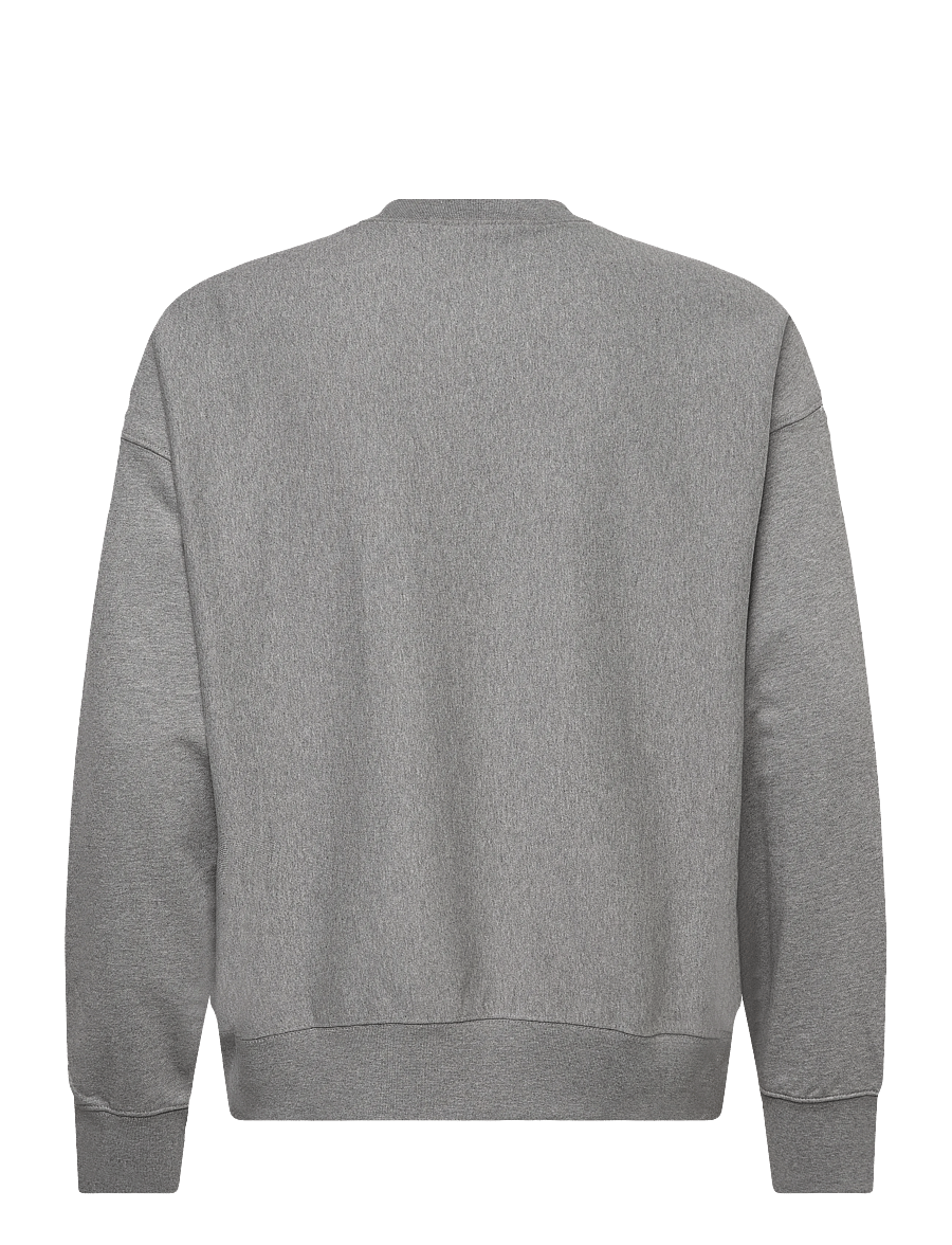 Calvin Klein Jeans - LS PREMIUM TERRY MONOLOGO CN SWT - shop by style - med grey htr - 1