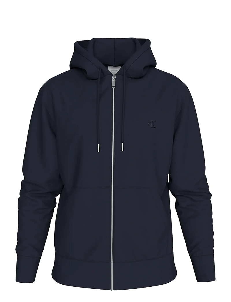 Calvin Klein Jeans - LS EU 350TERRY MONOGRAM FZ HOODI - hoodies - dark sapphire - 1