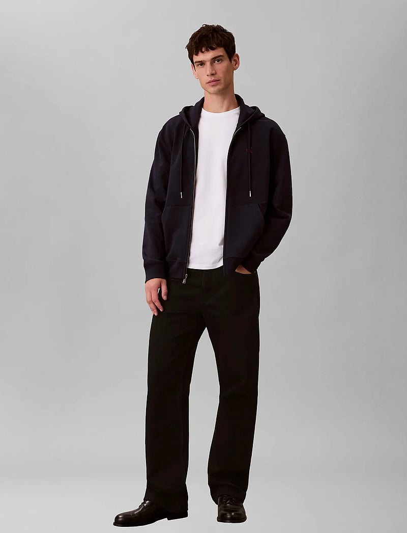 Calvin Klein Jeans - LS EU 350TERRY MONOGRAM FZ HOODI - hoodies - dark sapphire - 5