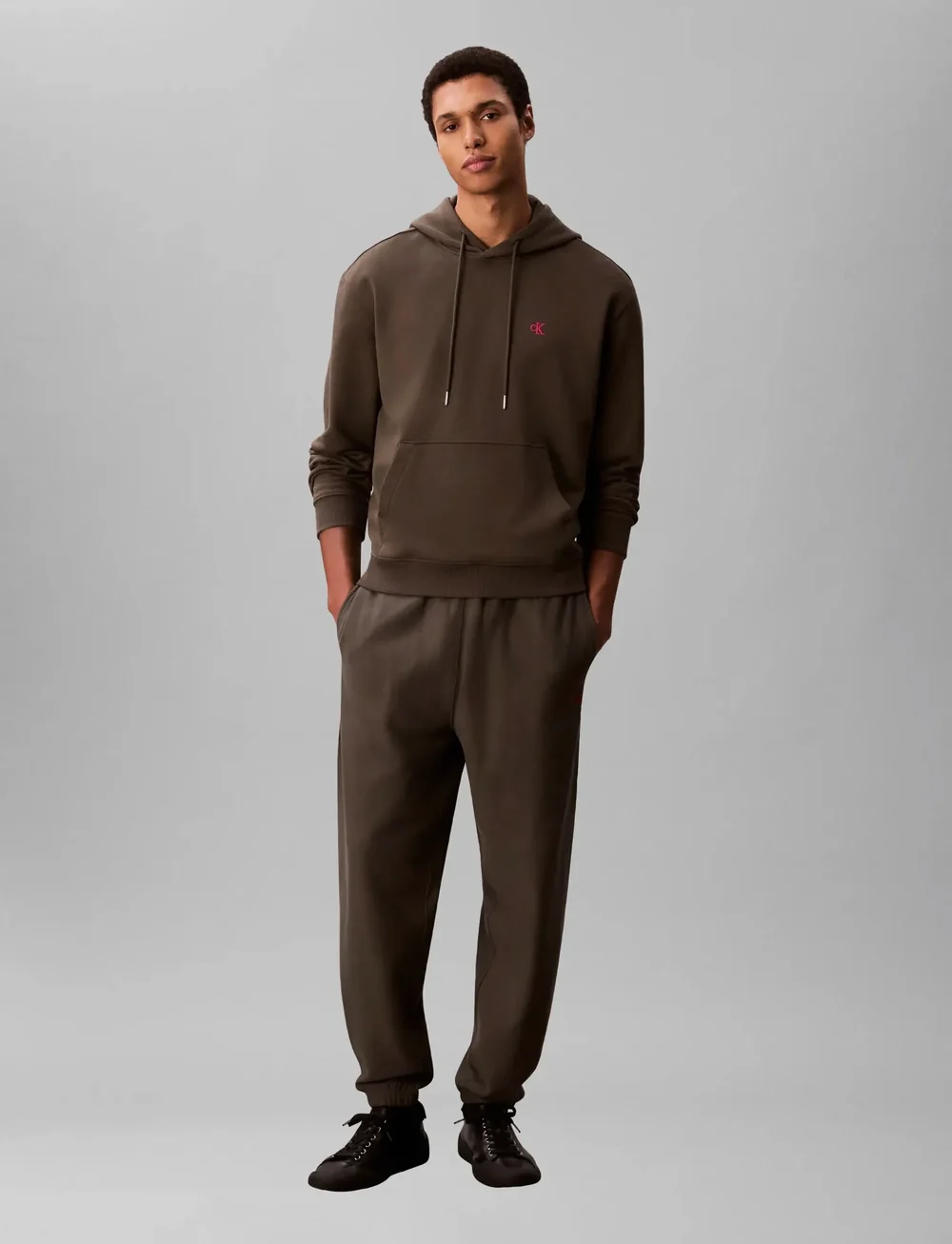 Calvin Klein Jeans - EU 350TERRY MONOGRAM JOGGER - dressipüksid - beluga - 3