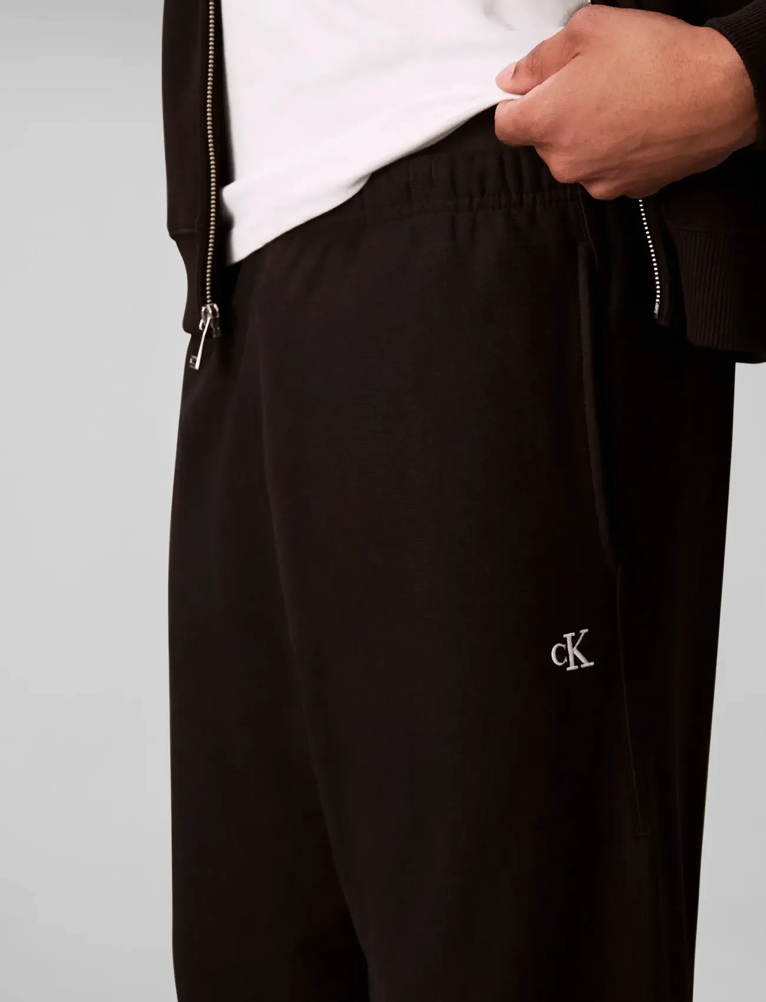 Calvin Klein Jeans - EU 350TERRY MONOGRAM JOGGER - black - 3