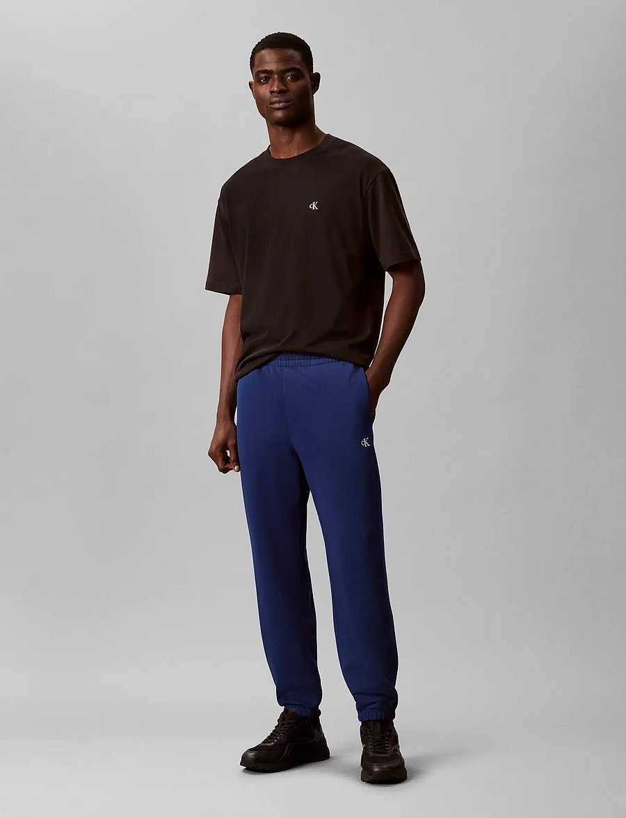 Calvin Klein Jeans - EU 350TERRY MONOGRAM JOGGER - nach stil kaufen - estate blue - 0