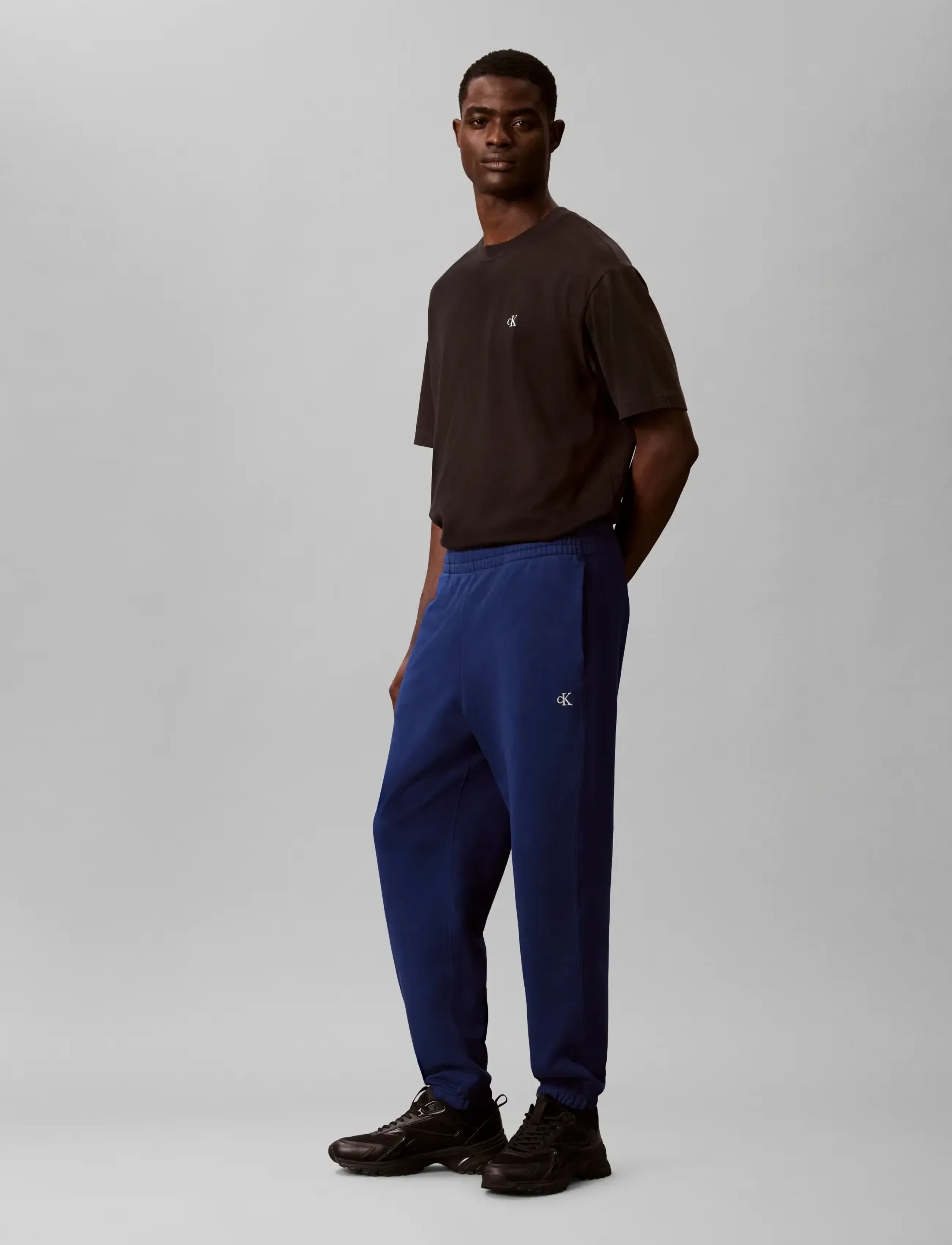 Calvin Klein Jeans - EU 350TERRY MONOGRAM JOGGER - osta stiili järgi - estate blue - 5