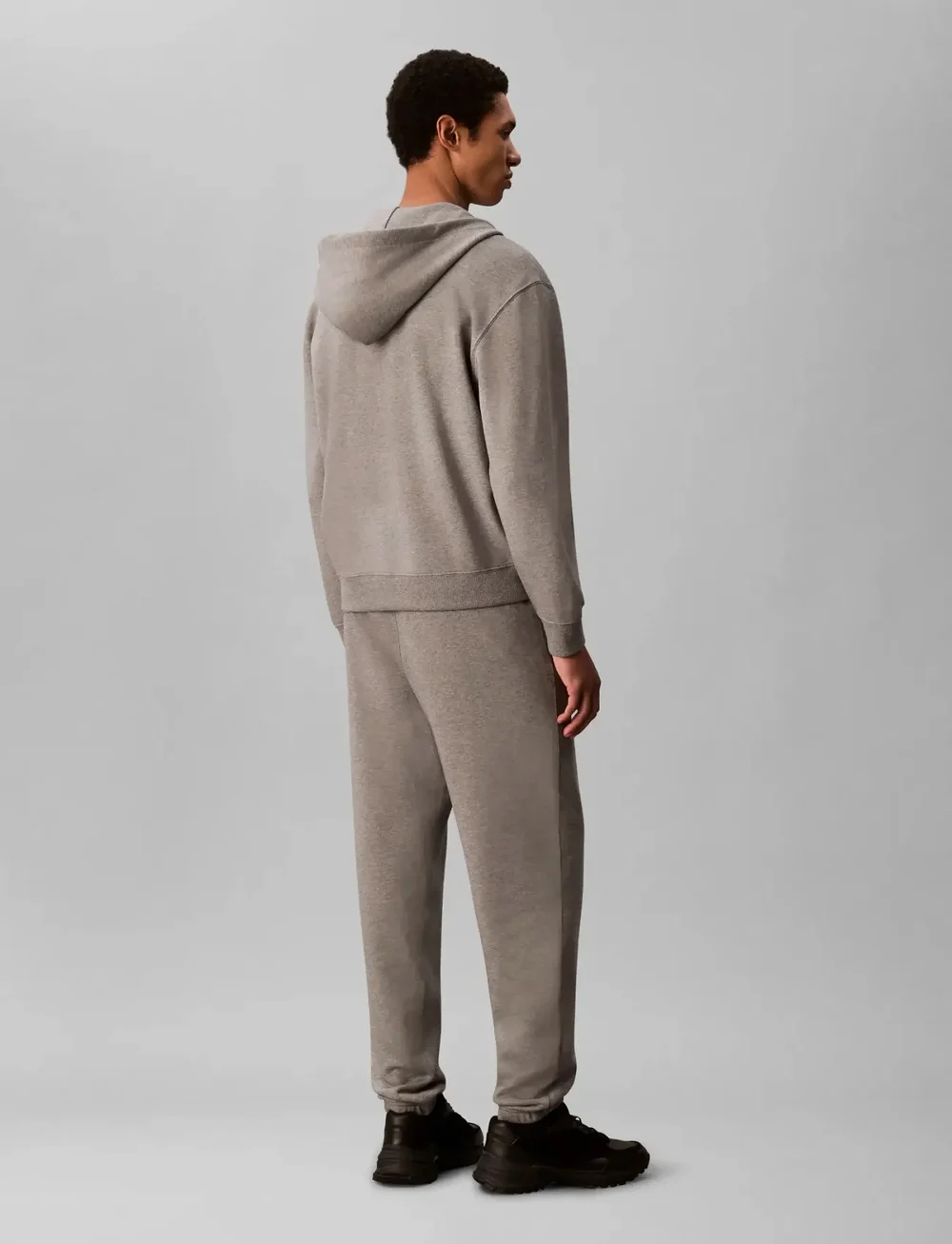 Calvin Klein Jeans - EU 350TERRY MONOGRAM JOGGER - jogginghosen - med grey htr - 4