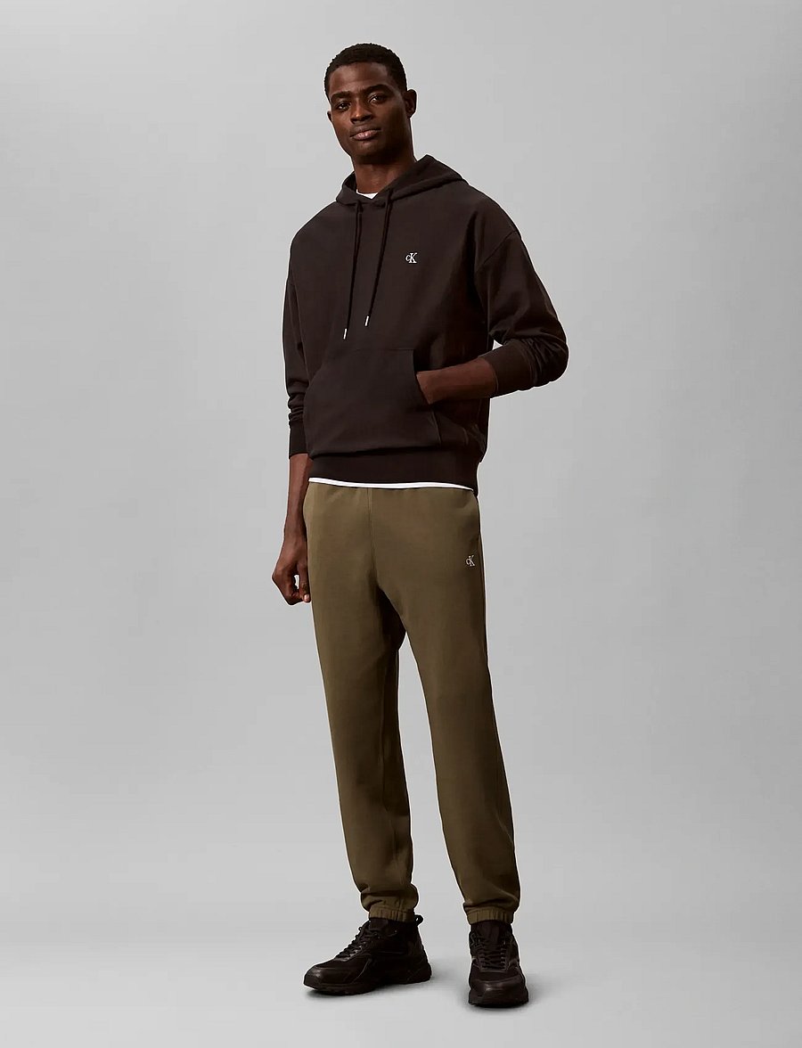 Calvin Klein Jeans - EU 350TERRY MONOGRAM JOGGER - shop efter stil - olive night - 0