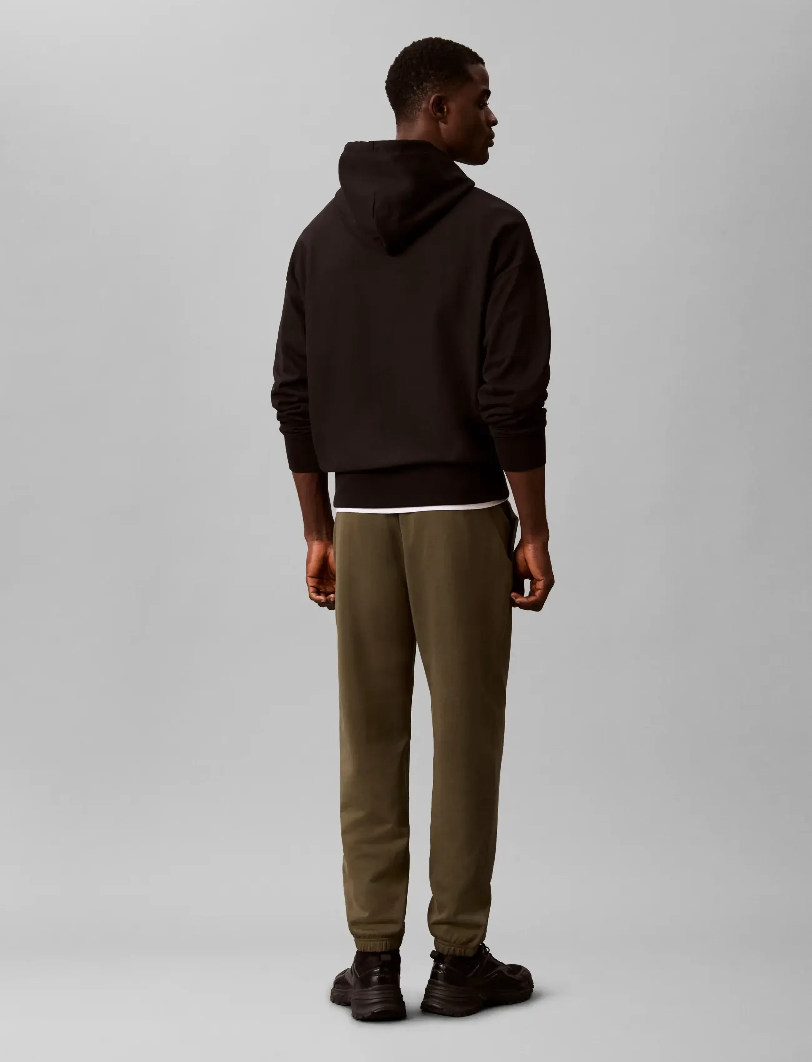 Calvin Klein Jeans - EU 350TERRY MONOGRAM JOGGER - osta stiili järgi - olive night - 2