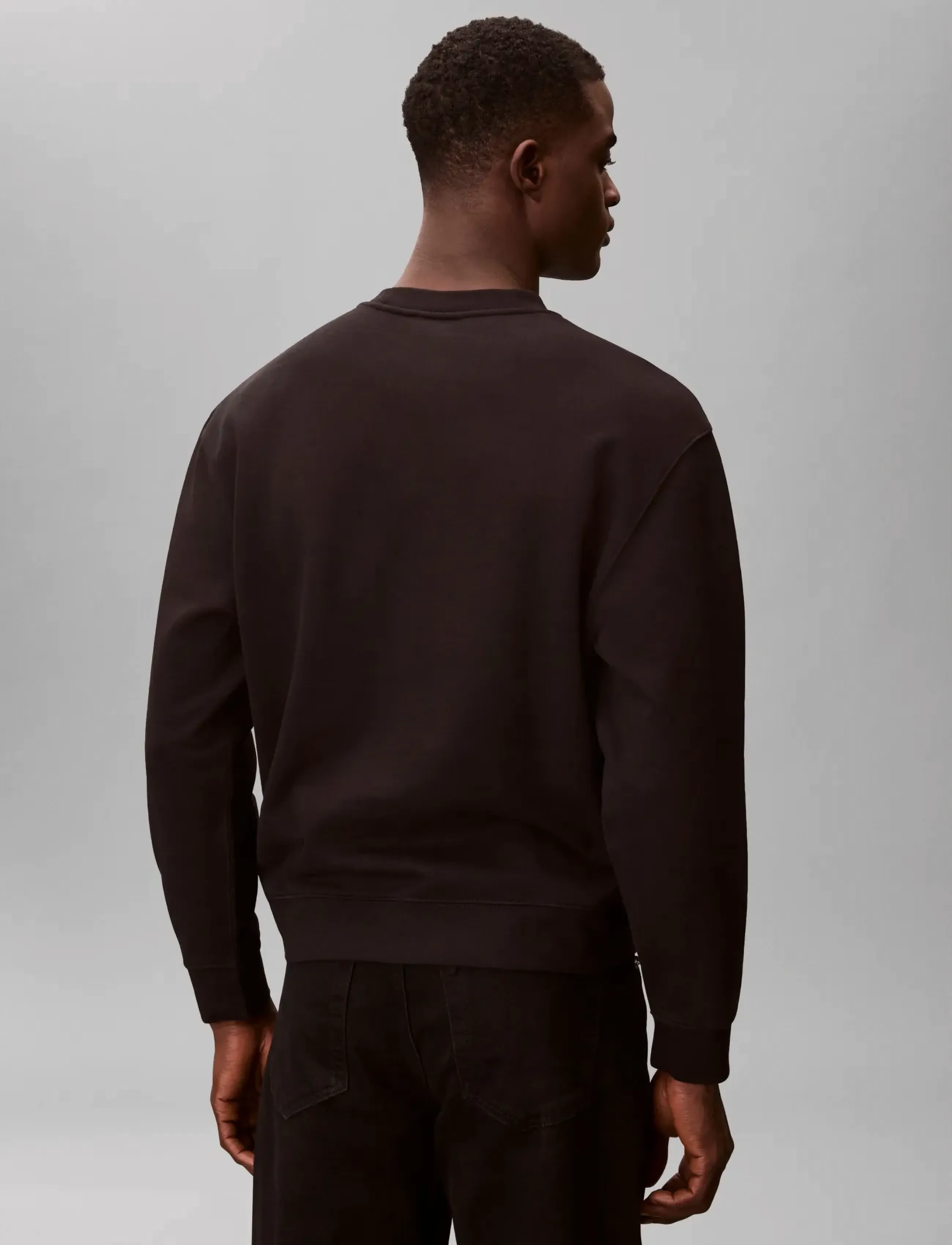 Calvin Klein Jeans - LS EU 350TERRY MONOLOGO CN SWTSH - shop efter stil - black - 2