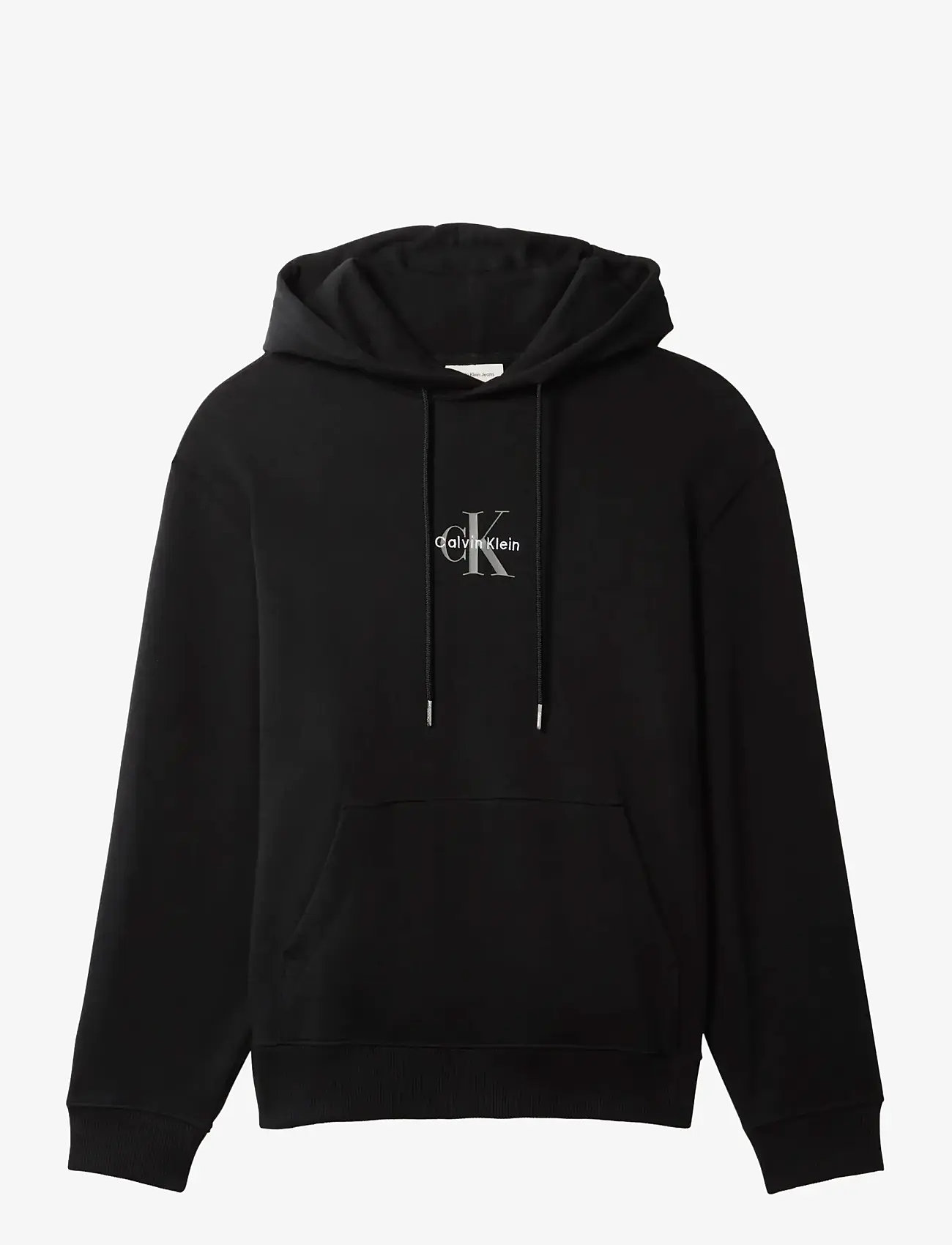 Calvin Klein Jeans - LS EU 350TERRY MICRO MONOLOGO HO - kapuutsiga dressipluusid - black - 1