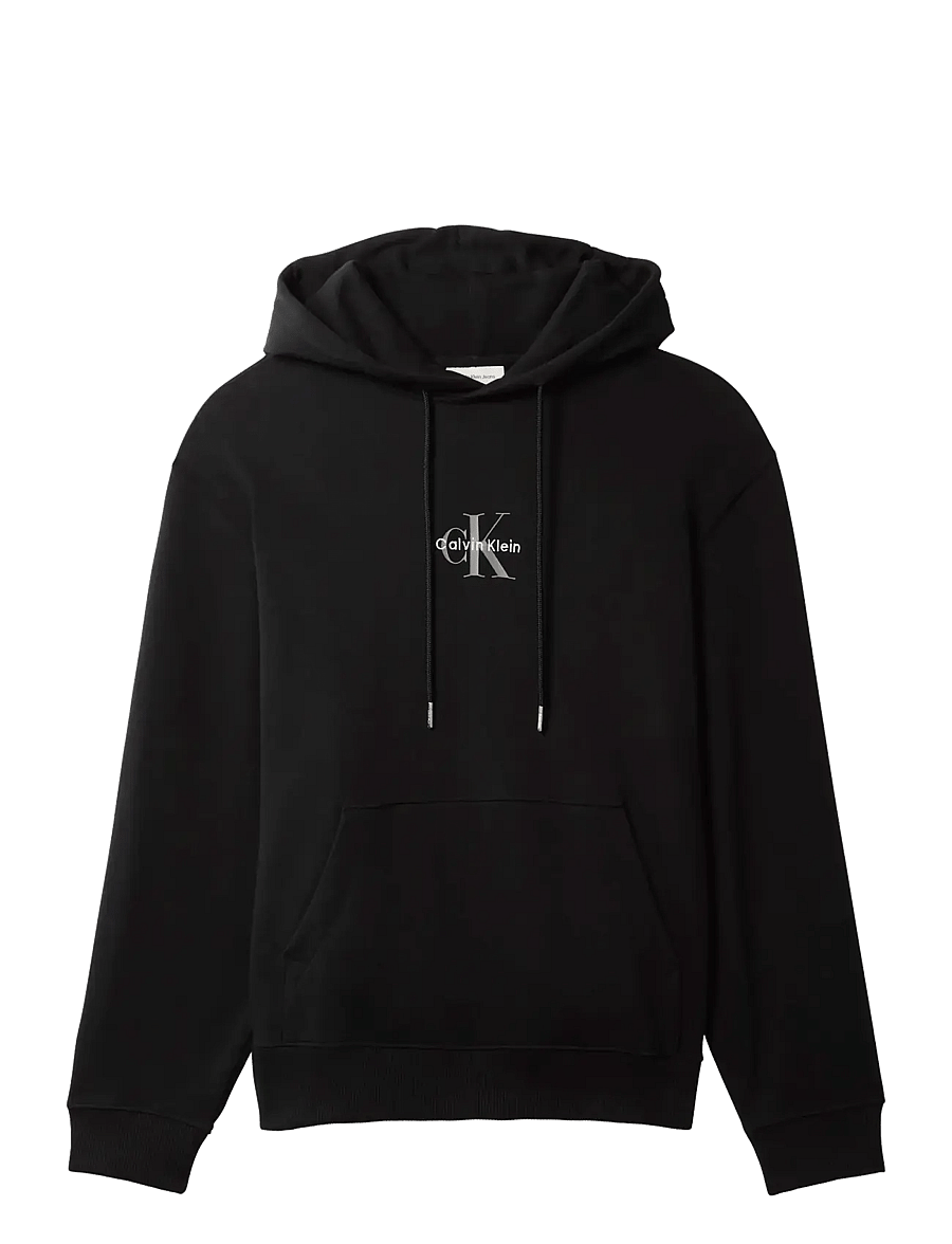 Calvin Klein Jeans - LS EU 350TERY MCRO MNLGO HODIE - kapuzenpullover - black - 1