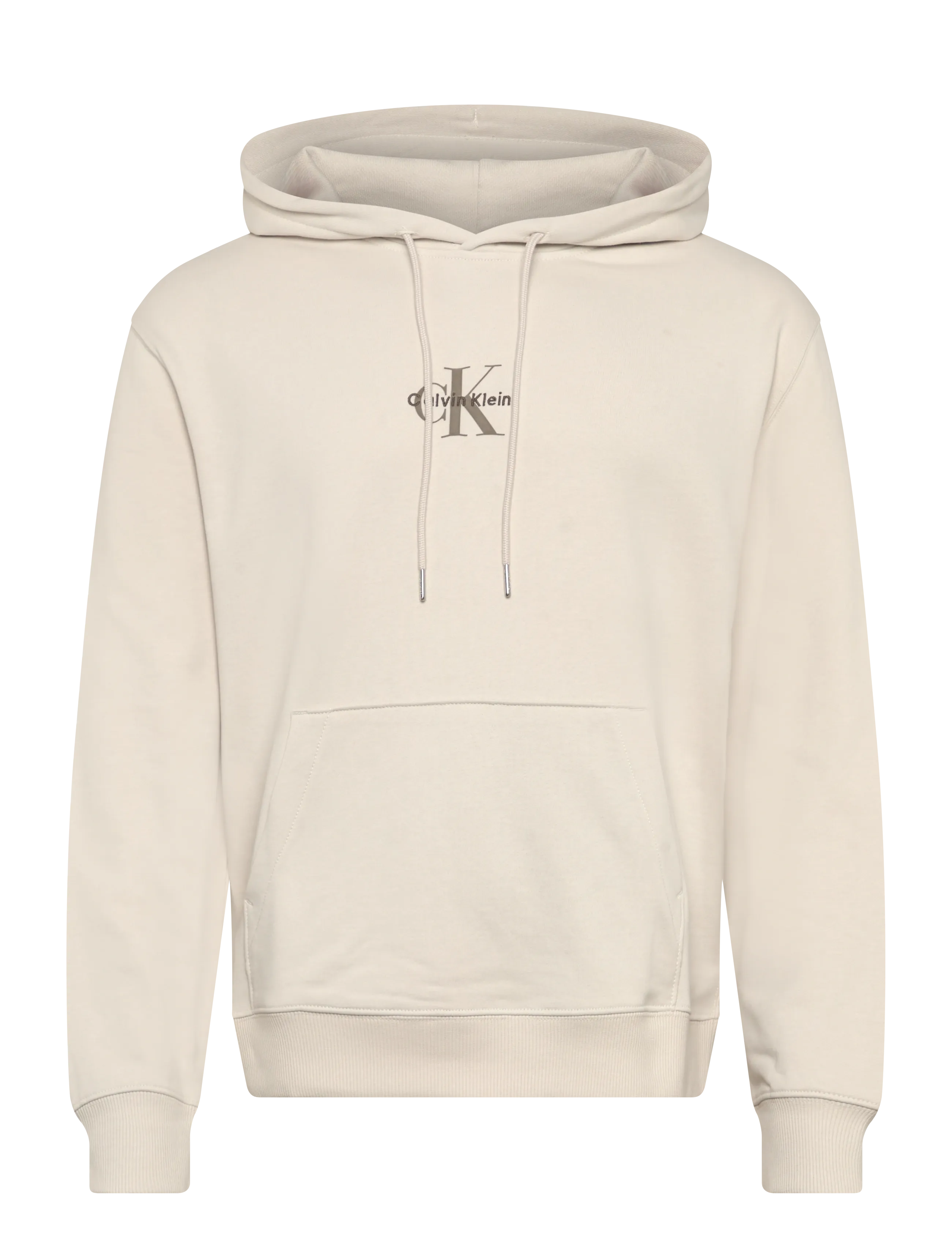 Calvin Klein Jeans LS EU 350TERRY MICRO MONOLOGO HO - Calvin Klein Jeans - CHALK / cream