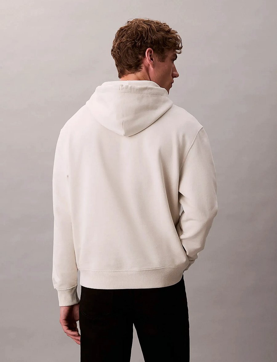 Calvin Klein Jeans - LS EU 350TERY MCRO MNLGO HODIE - hættetrøjer - chalk - 5