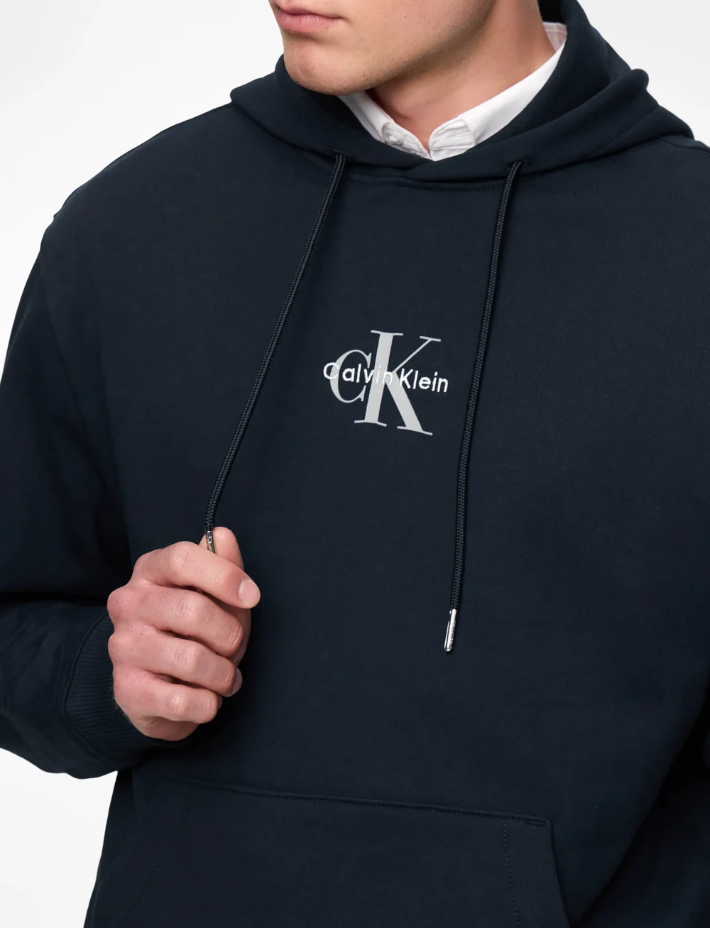 Calvin Klein Jeans - LS EU 350TERRY MICRO MONOLOGO HO - kapuzenpullover - dark sapphire - 5