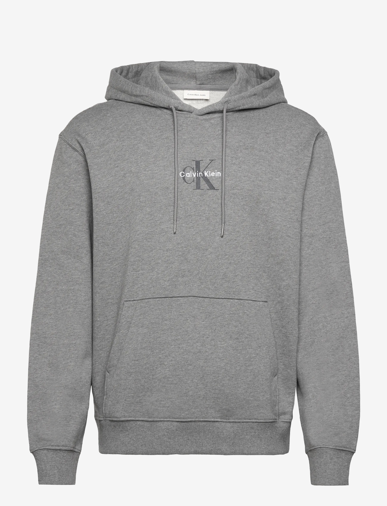 Calvin Klein Jeans - LS EU 350TERRY MICRO MONOLOGO HO - hættetrøjer - med grey htr - 1