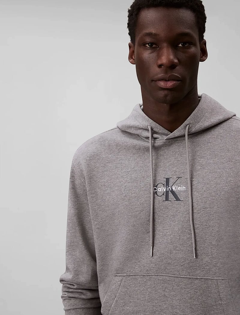 Calvin Klein Jeans - LS EU 350TERRY MICRO MONOLOGO HO - hættetrøjer - med grey htr - 5