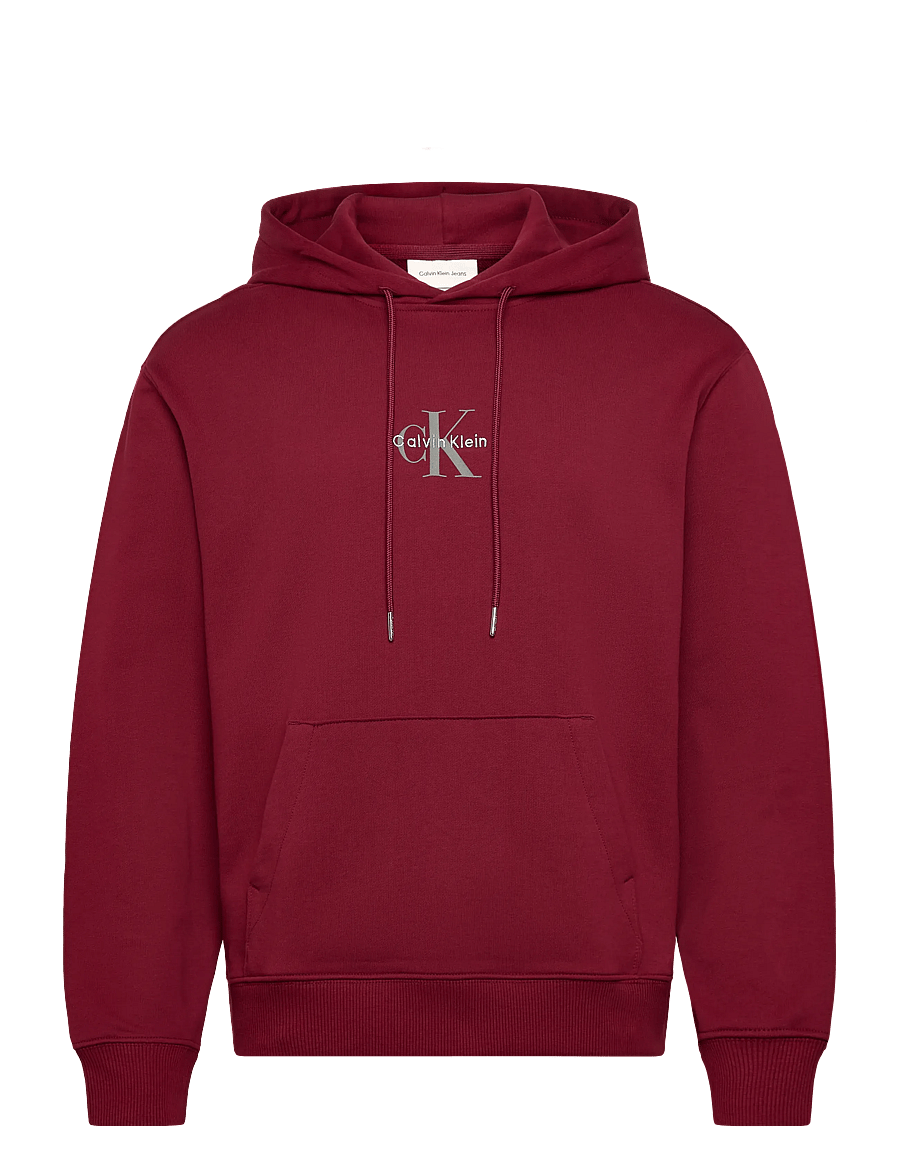 Calvin Klein Jeans - LS EU 350TERY MCRO MNLGO HODIE - hættetrøjer - renaissance red - 1