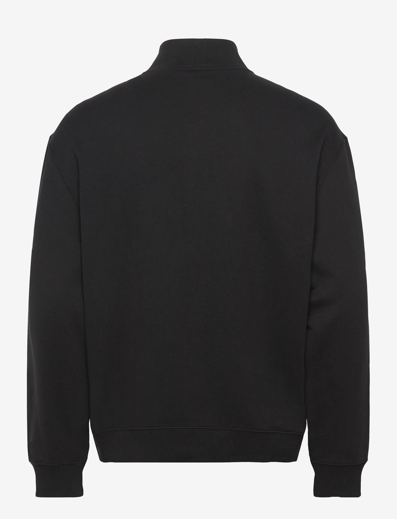 Calvin Klein Jeans - LS EU 350TERRY MICRO MONOLOGO QT - pullover mit halbem reißverschluss - black - 2
