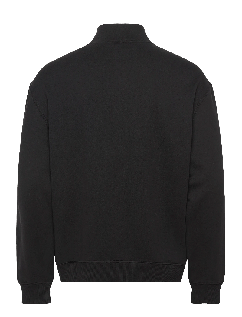 Calvin Klein Jeans - LS EU 350TERRY MICRO MONOLOGO QT - pullover mit halbem reißverschluss - black - 2