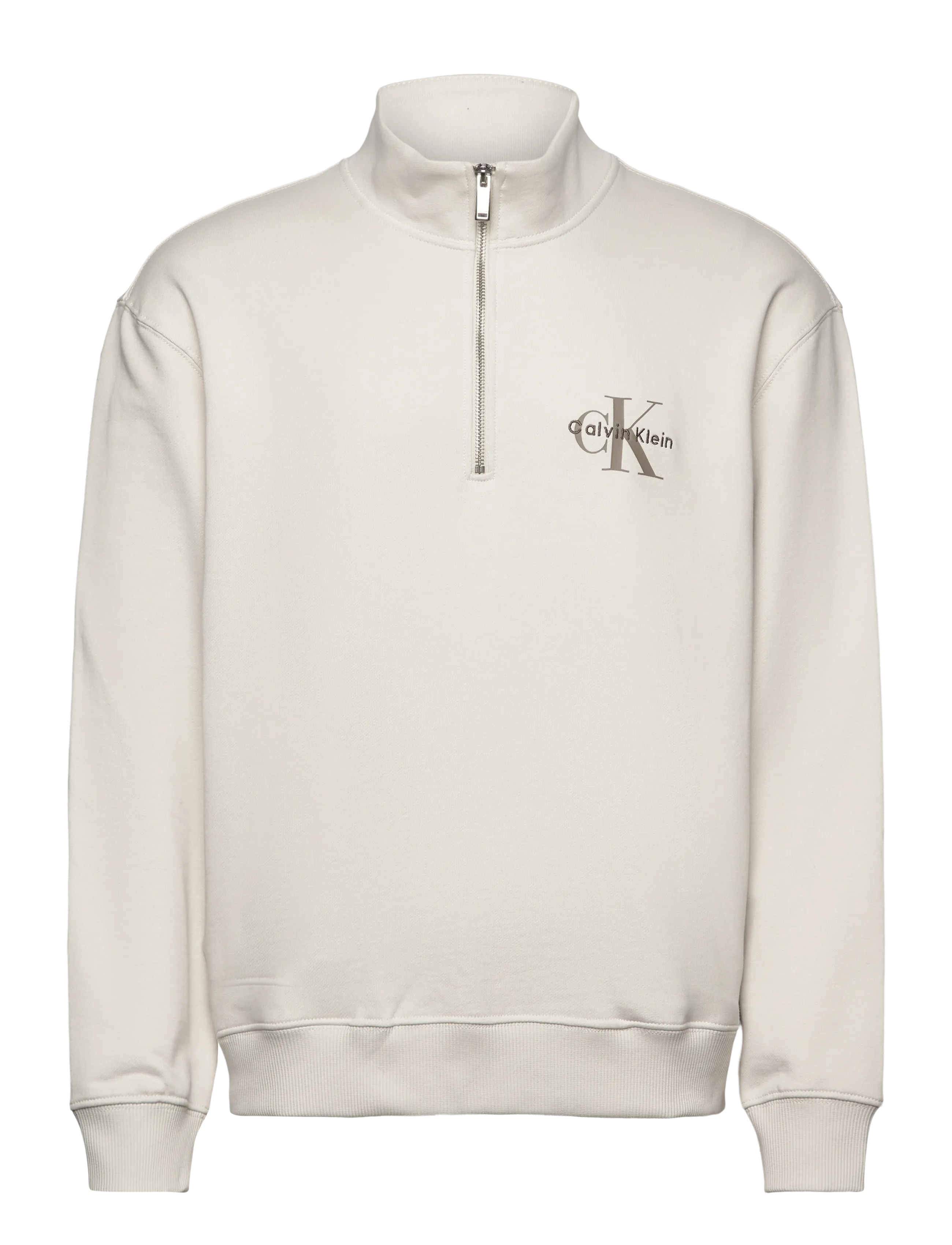 CALVIN KLEIN JEANS Ls Eu 350Terry Micro Monologo Qt Cream - XL - Herren