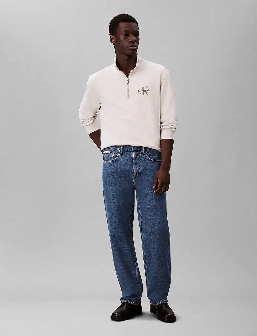 Calvin Klein Jeans - LS EU 350TERRY MICRO MONOLOGO QT - shop efter stil - chalk - 3