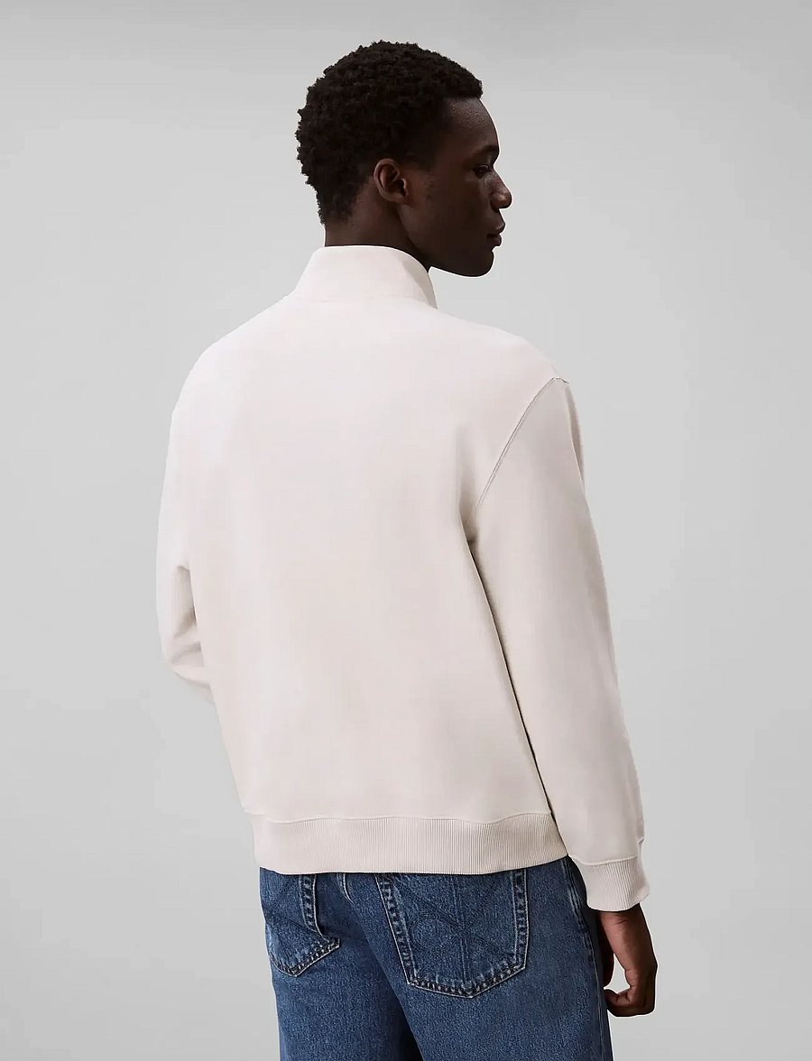 Calvin Klein Jeans - LS EU 350TERRY MICRO MONOLOGO QT - shop efter stil - chalk - 4