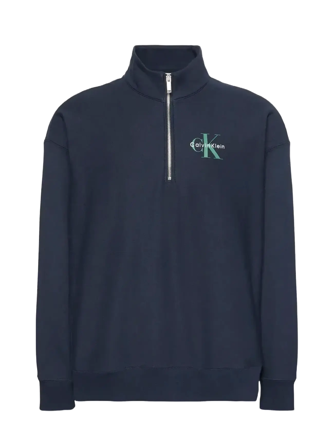 Calvin Klein Jeans LS EU 350TERRY MICRO MONOLOGO QT - Sweatshirts & huvtröjor - DARK SAPPHIRE / navy