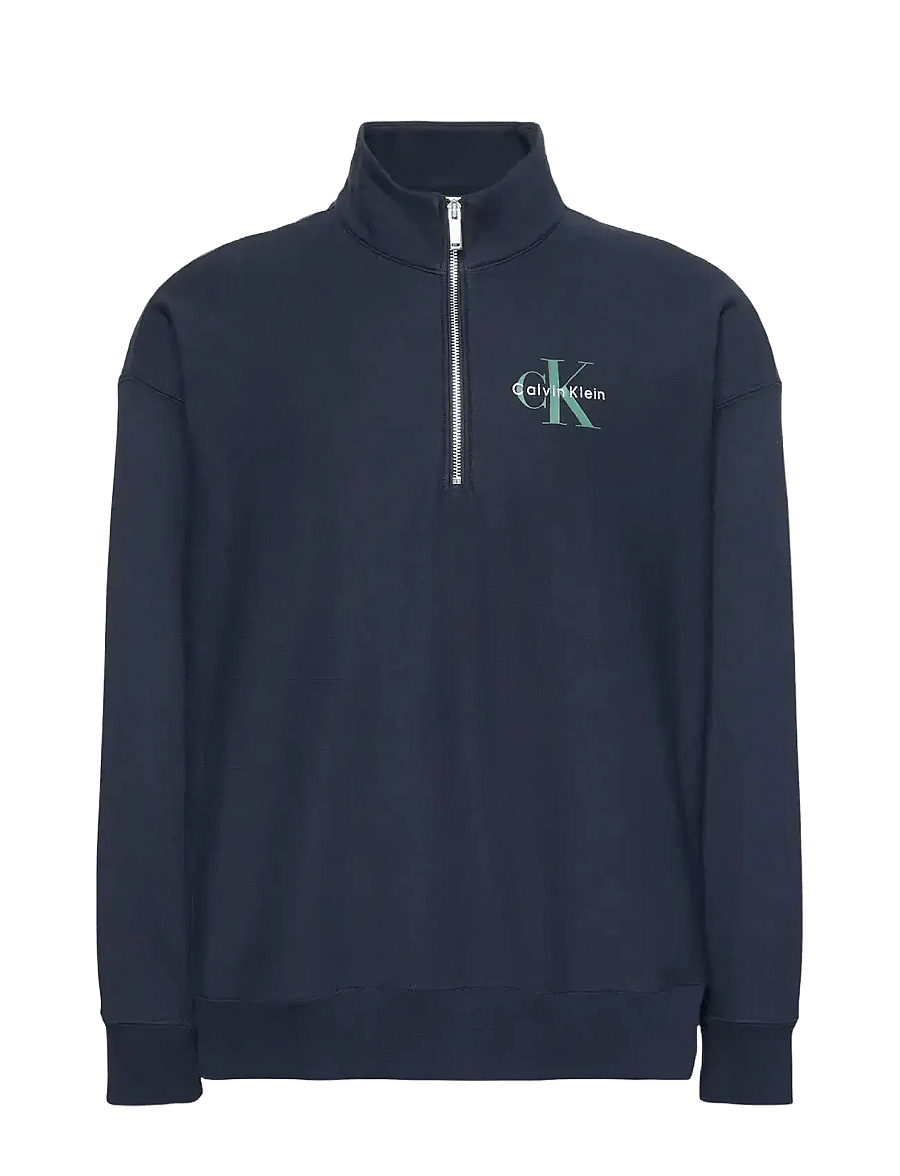 Calvin Klein Jeans - LS EU 350TERRY MICRO MONOLOGO QT - shop efter stil - dark sapphire - 1