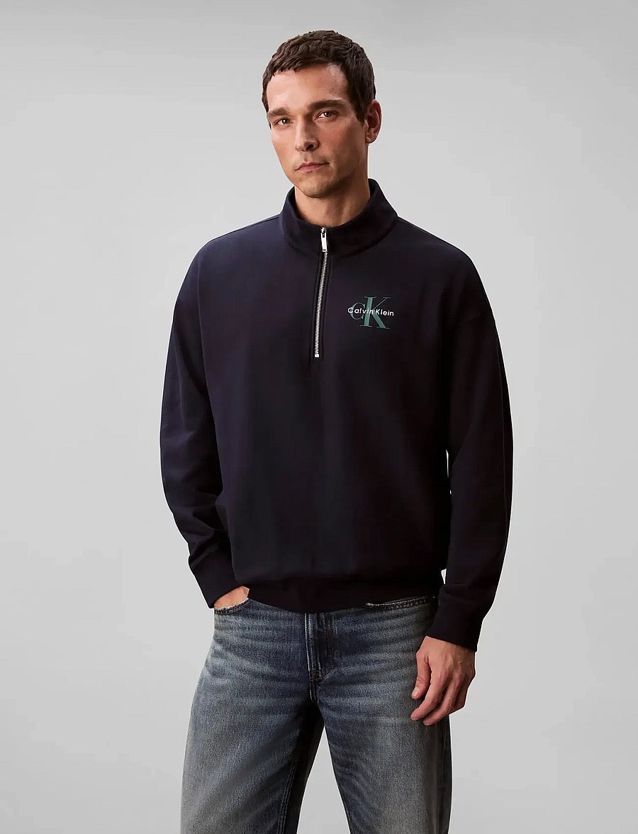 Calvin Klein Jeans - LS EU 350TERRY MICRO MONOLOGO QT - shop efter stil - dark sapphire - 2