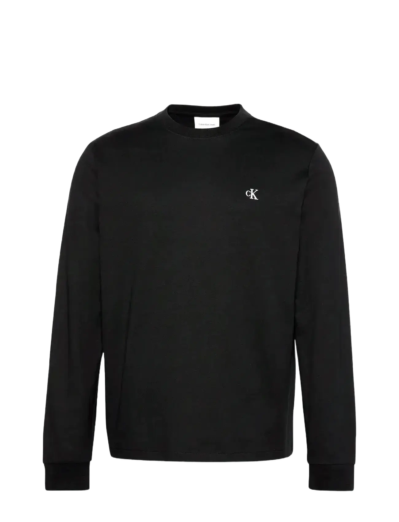 Calvin Klein Jeans LS EASY MONOGRAM TEE - T-shirts - BLACK / black