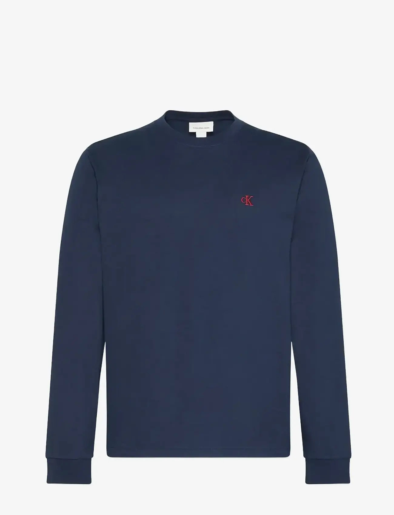 Calvin Klein Jeans - LS EASY MONOGRAM TEE - langærmede t-shirts - dark sapphire - 1