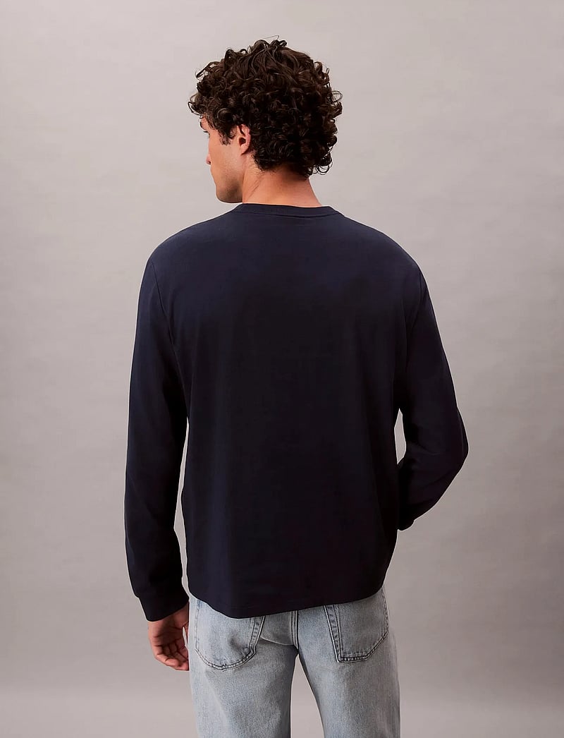 Calvin Klein Jeans - LS EASY MONOGRAM TEE - langärmelig - dark sapphire - 4