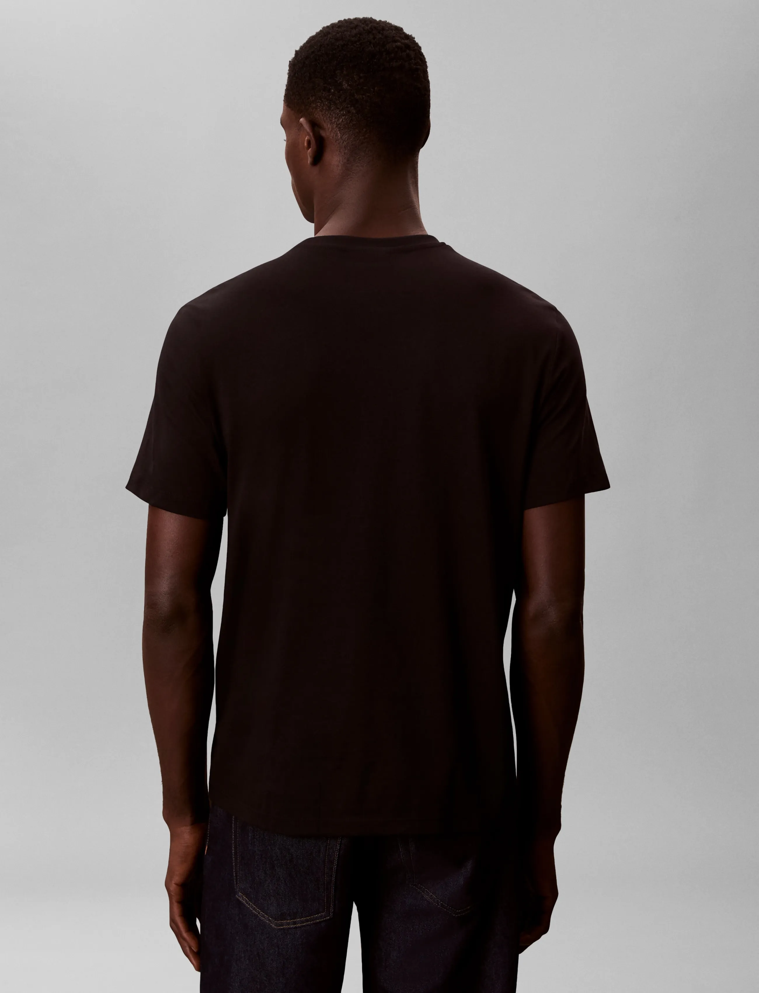 Calvin Klein Jeans - SS WOVEN LABEL TEE 2PK - kurzärmelige - black/black - 3
