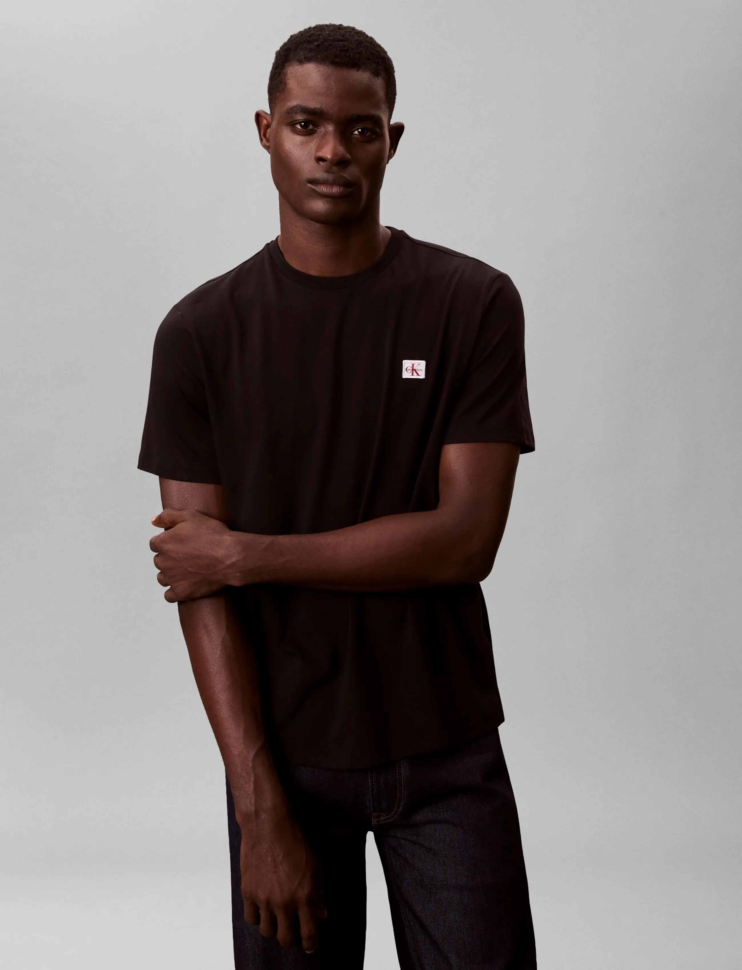 Calvin Klein Jeans - SS WOVEN LABEL TEE 2PK - kurzärmelige - black/black - 4