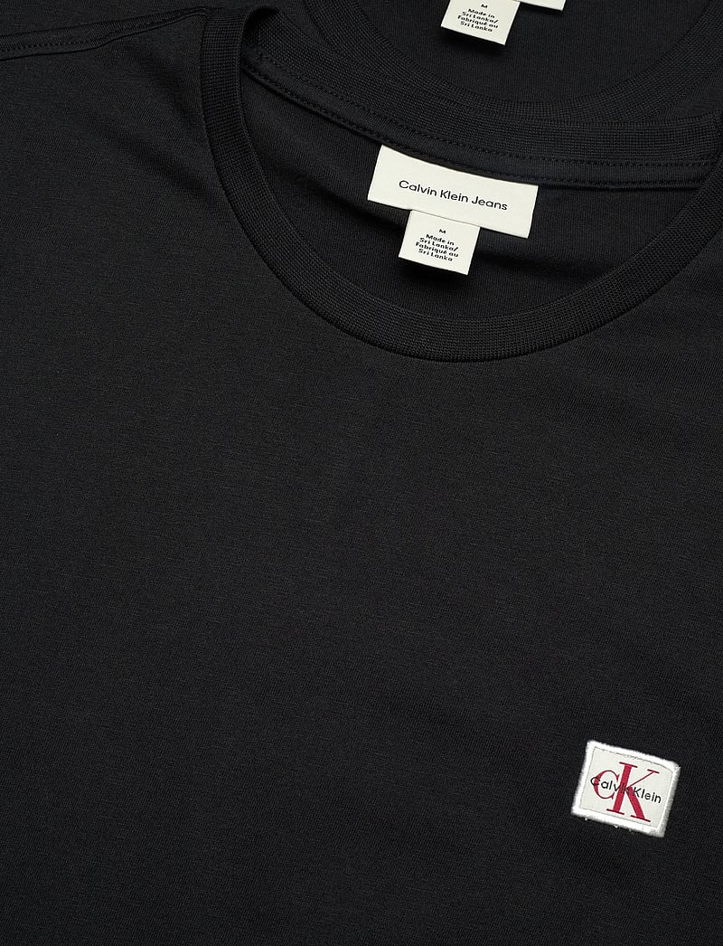 Calvin Klein Jeans - SS BADGE TEE 2PK - multipack t-shirts - black/black - 2
