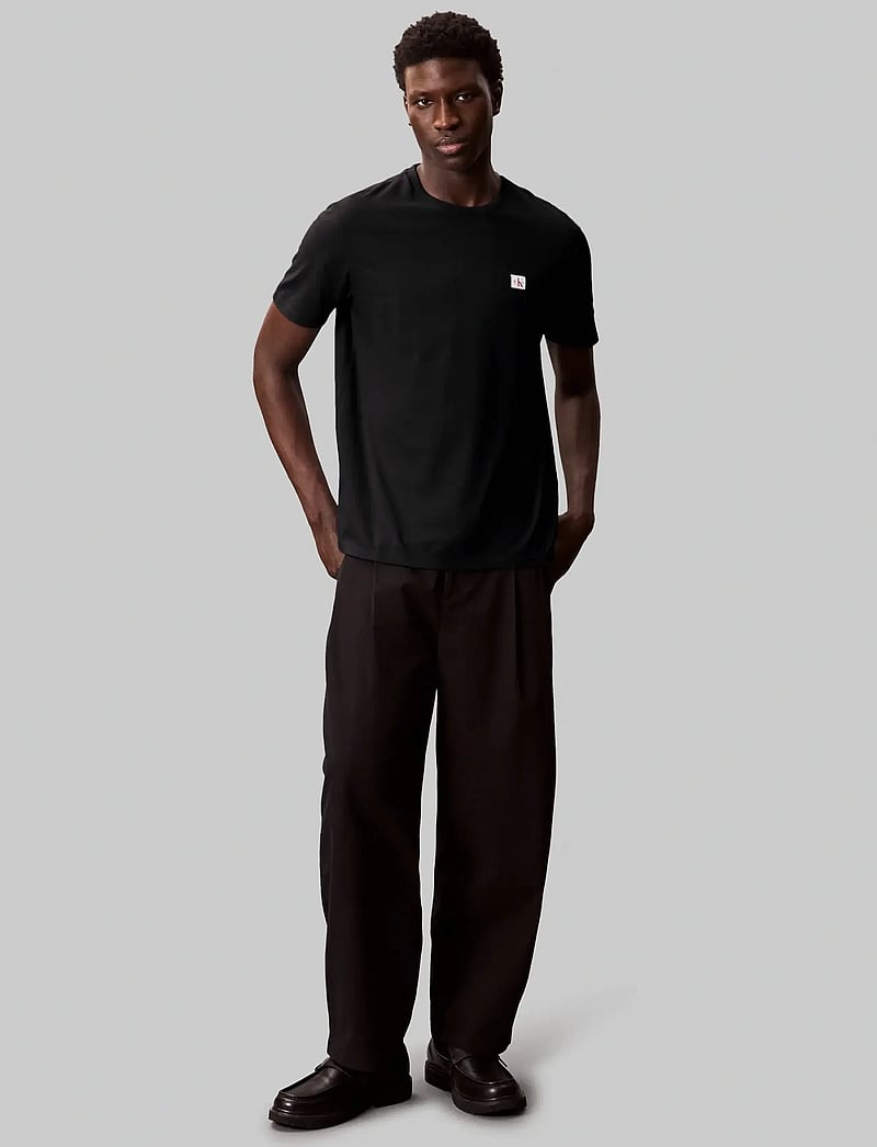 Calvin Klein Jeans - SS BADGE TEE 2PK - multipack t-shirts - black bright white - 3