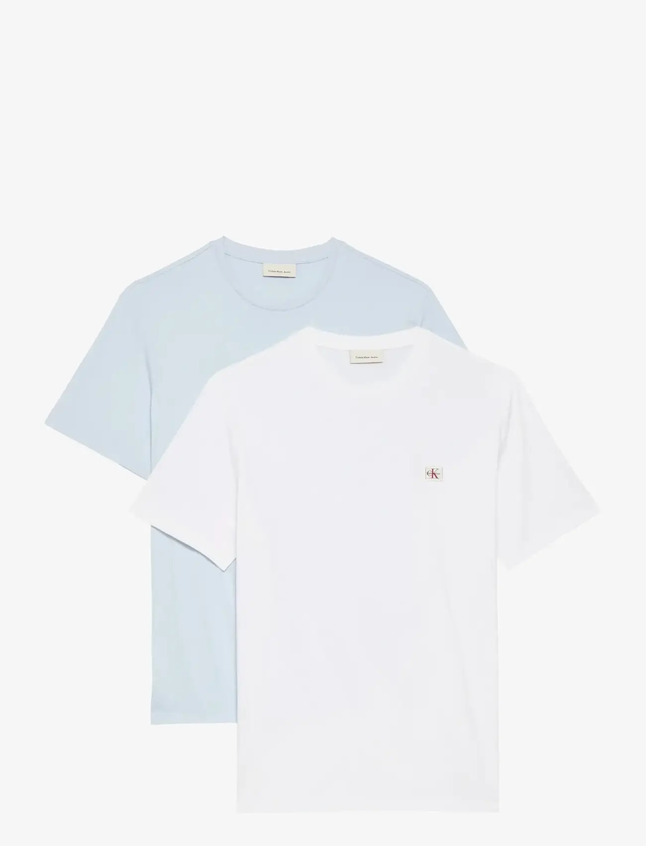 Calvin Klein Jeans - SS BADGE TEE 2PK - multipack t-shirts - bright white plein air - 1